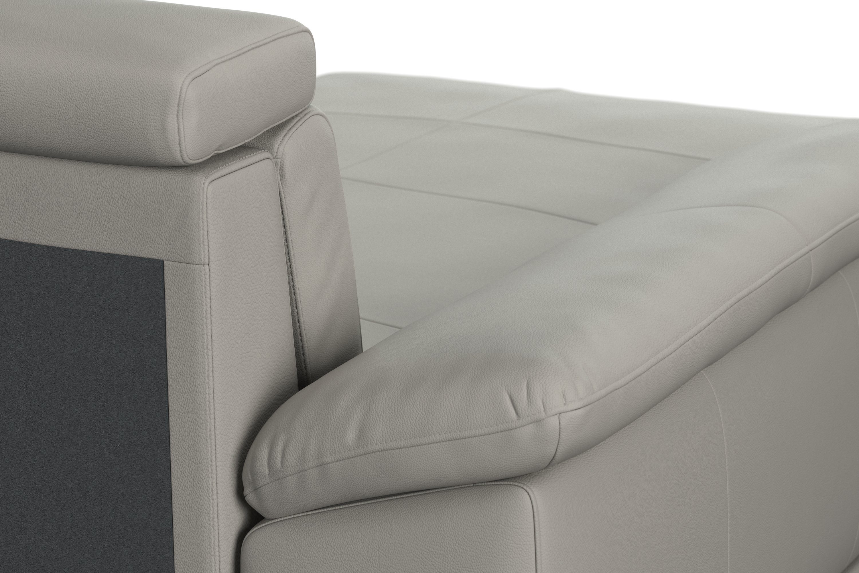 sit&more Zithoek Cabrio U-vorm, met zitdiepteverstelling, arm- en hoofdsteunverstelling