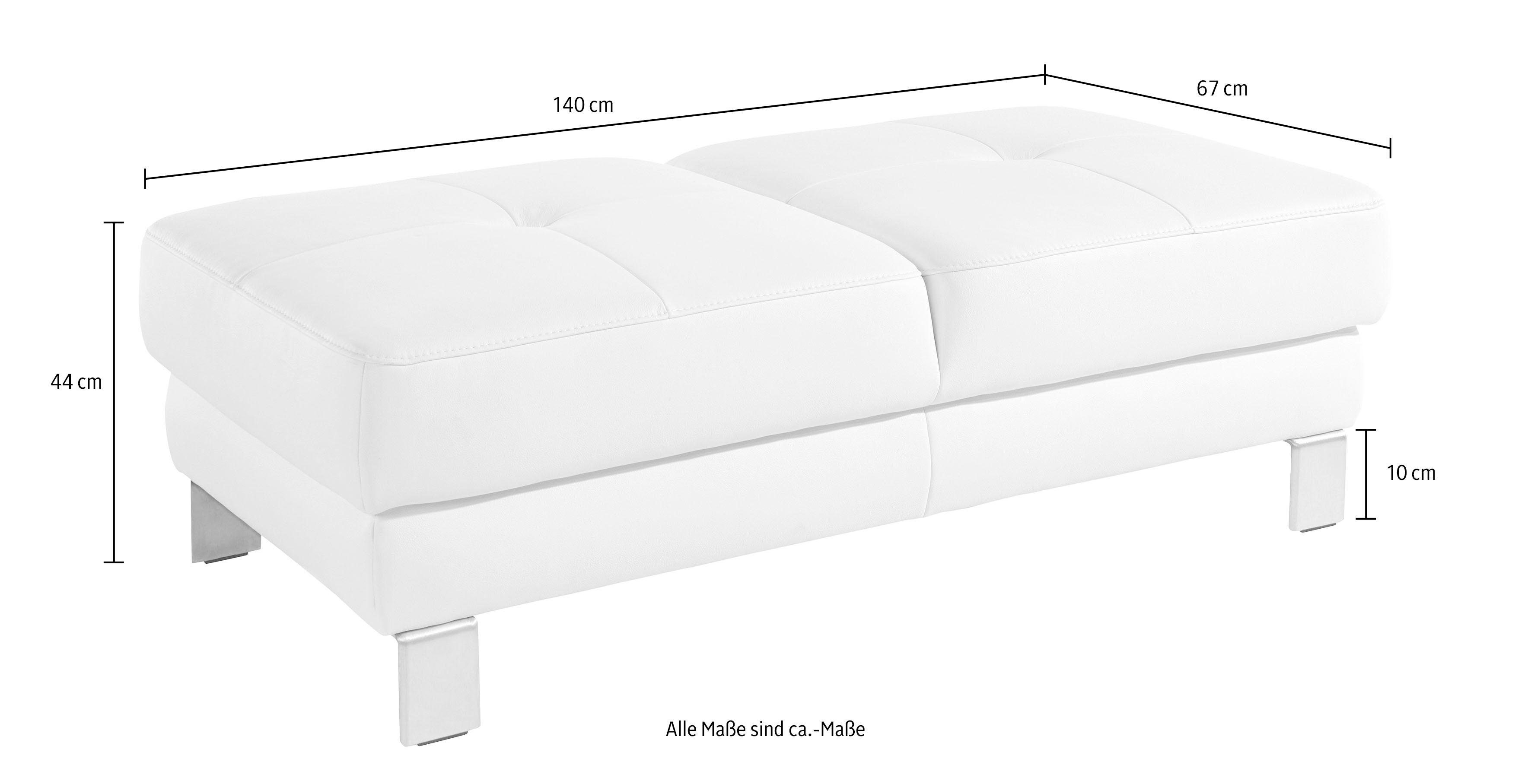 exxpo - sofa fashion Hocker Mantua, bankkruk met geweldige afwerkingsdetails, comfortabel