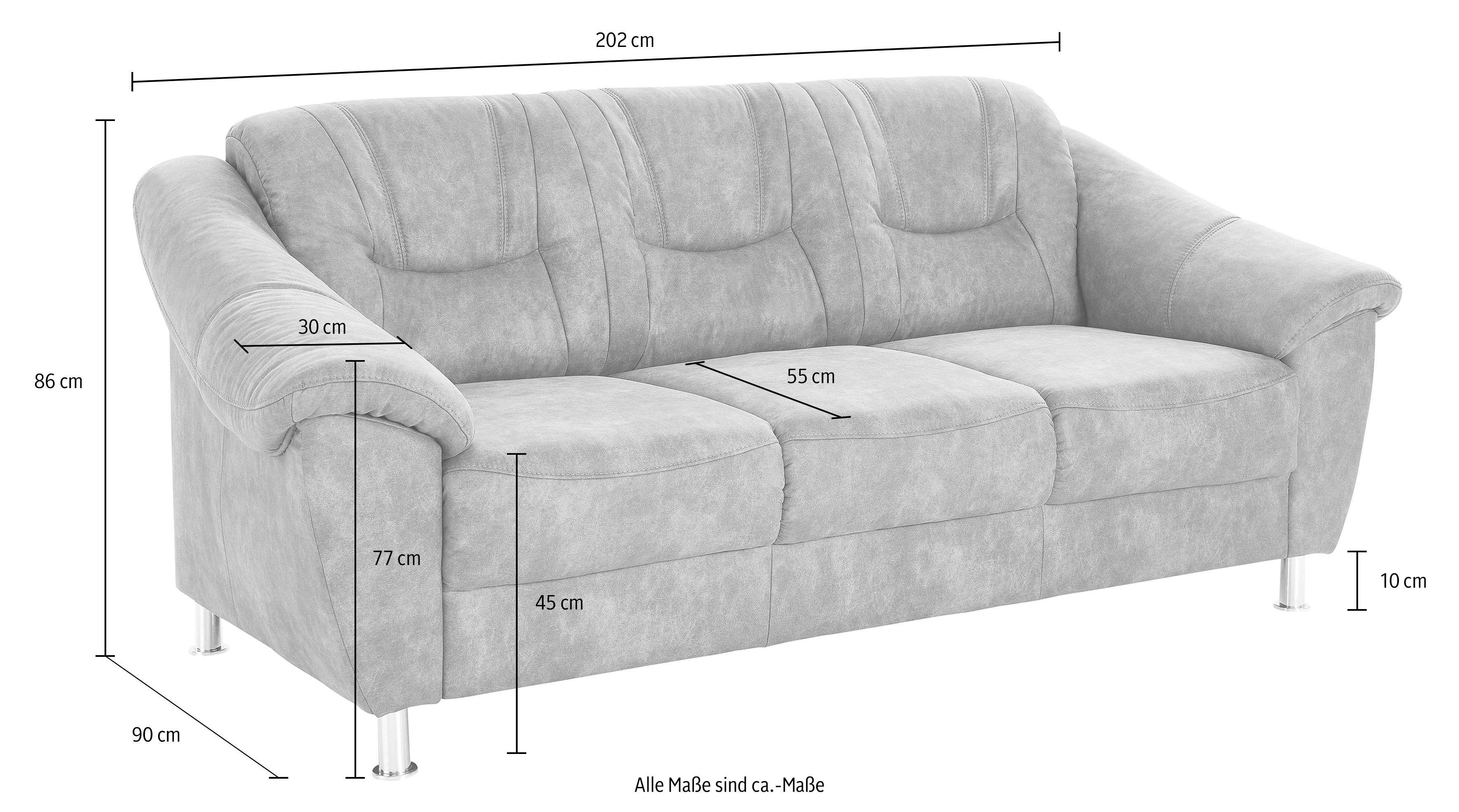 sit&more 3-zitsbank Salsa met binnenvering