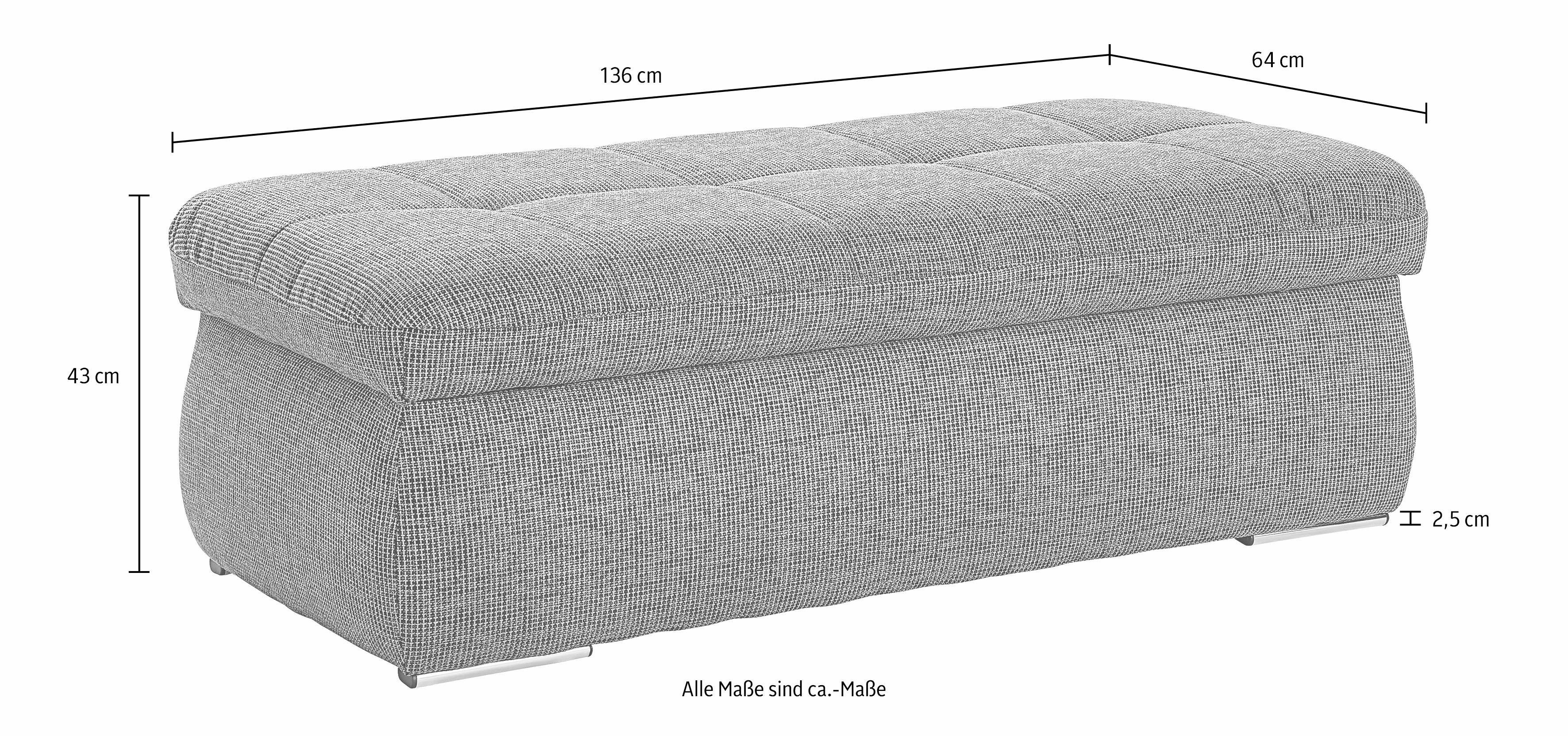 DOMO collection Hocker NMoric met bergruimte, ook in cord