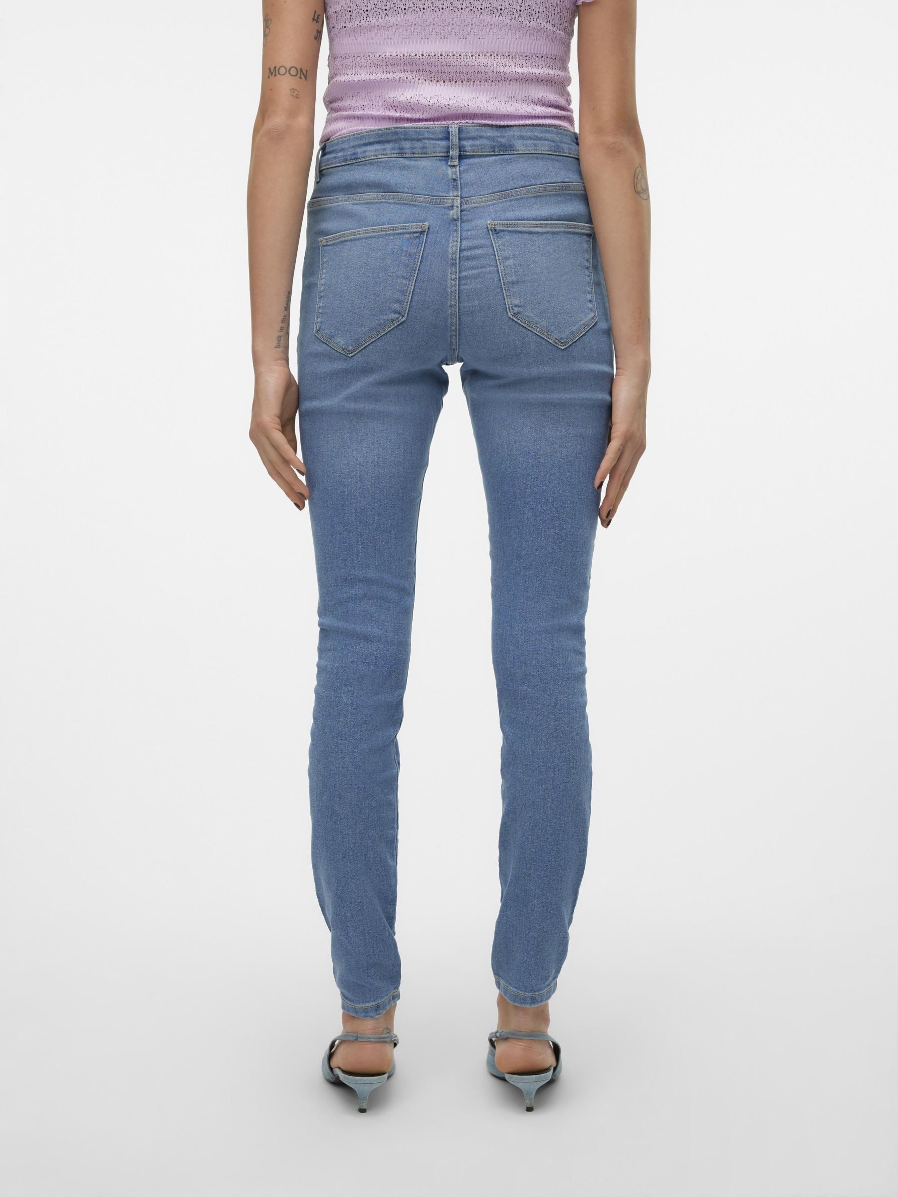 Vero Moda Skinny fit jeans VMELLY MR SKINNY JEANS BLUE NOOS
