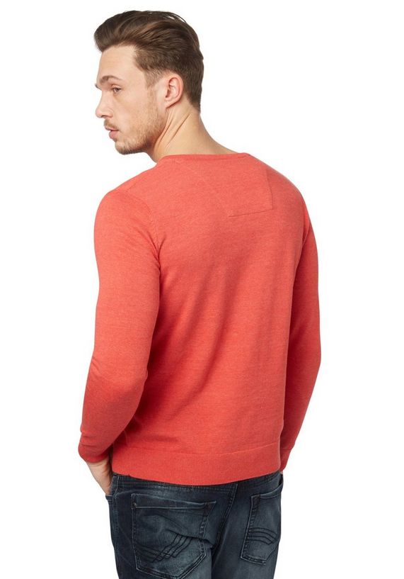 TOM TAILOR Trui »basic gebreide trui met V-hals« TOM TAILOR Trui »basic gebreide trui met V-hals«