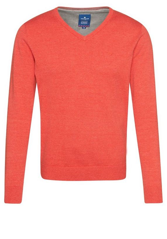 TOM TAILOR Trui »basic gebreide trui met V-hals« TOM TAILOR Trui »basic gebreide trui met V-hals«