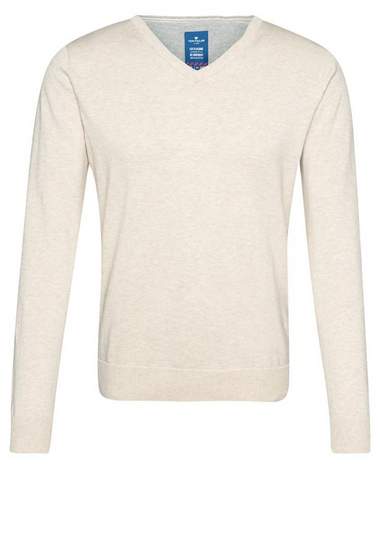 TOM TAILOR Trui »basic gebreide trui met V-hals« TOM TAILOR Trui »basic gebreide trui met V-hals«