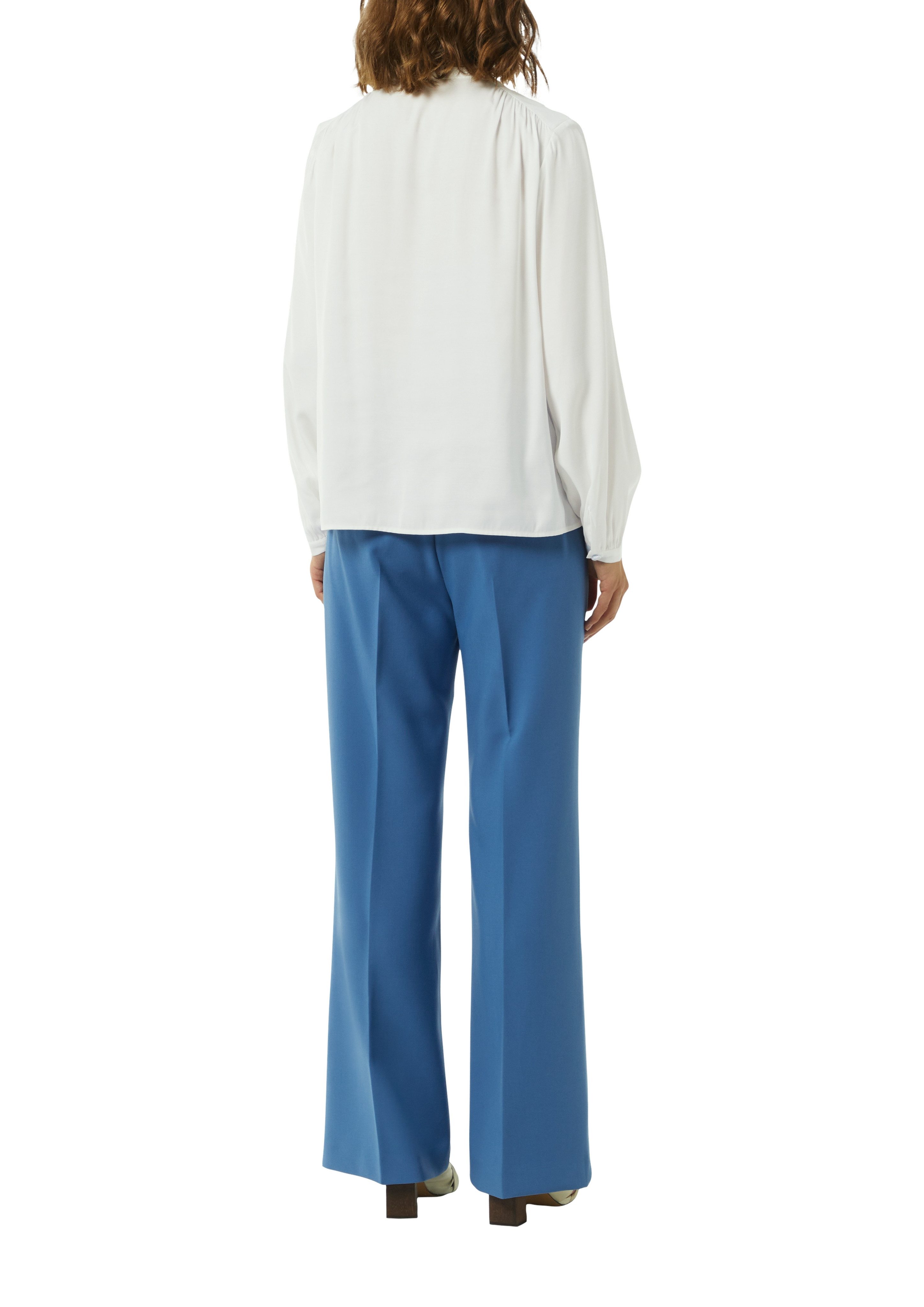 Comma Blouse met lange mouwen met verborgen knoopsluiting