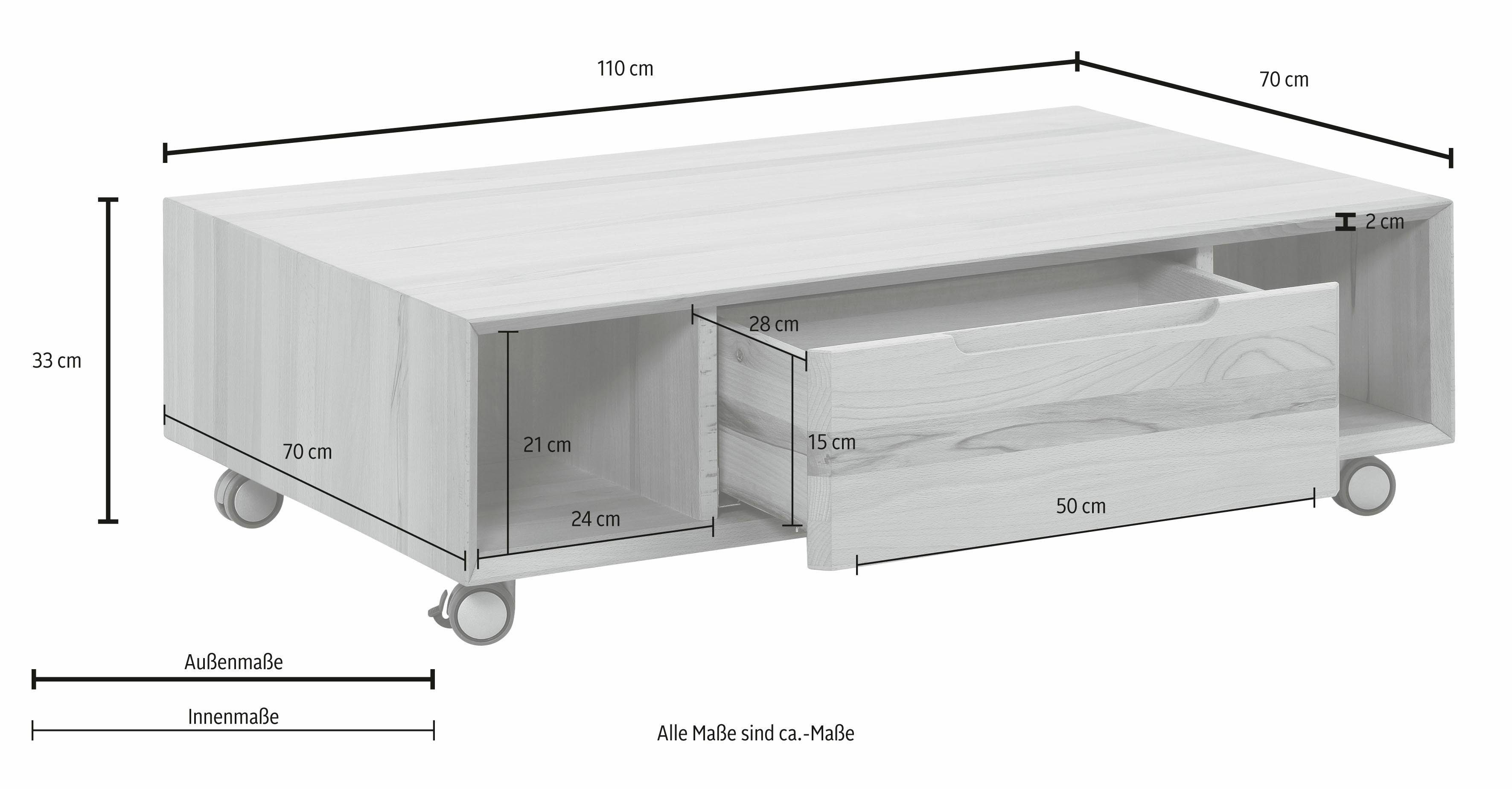 Home affaire Salontafel Samu Breedte 110 cm