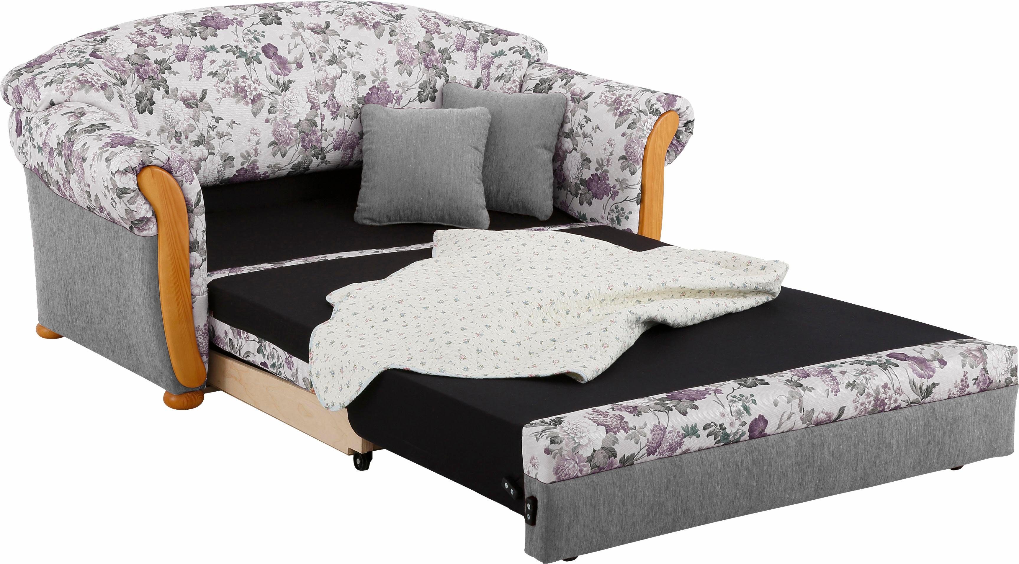 Home affaire 2-zitsbank Milano, slaapbank in landhuisstijl, comfortabel, ligoppervlak 188/124cm
