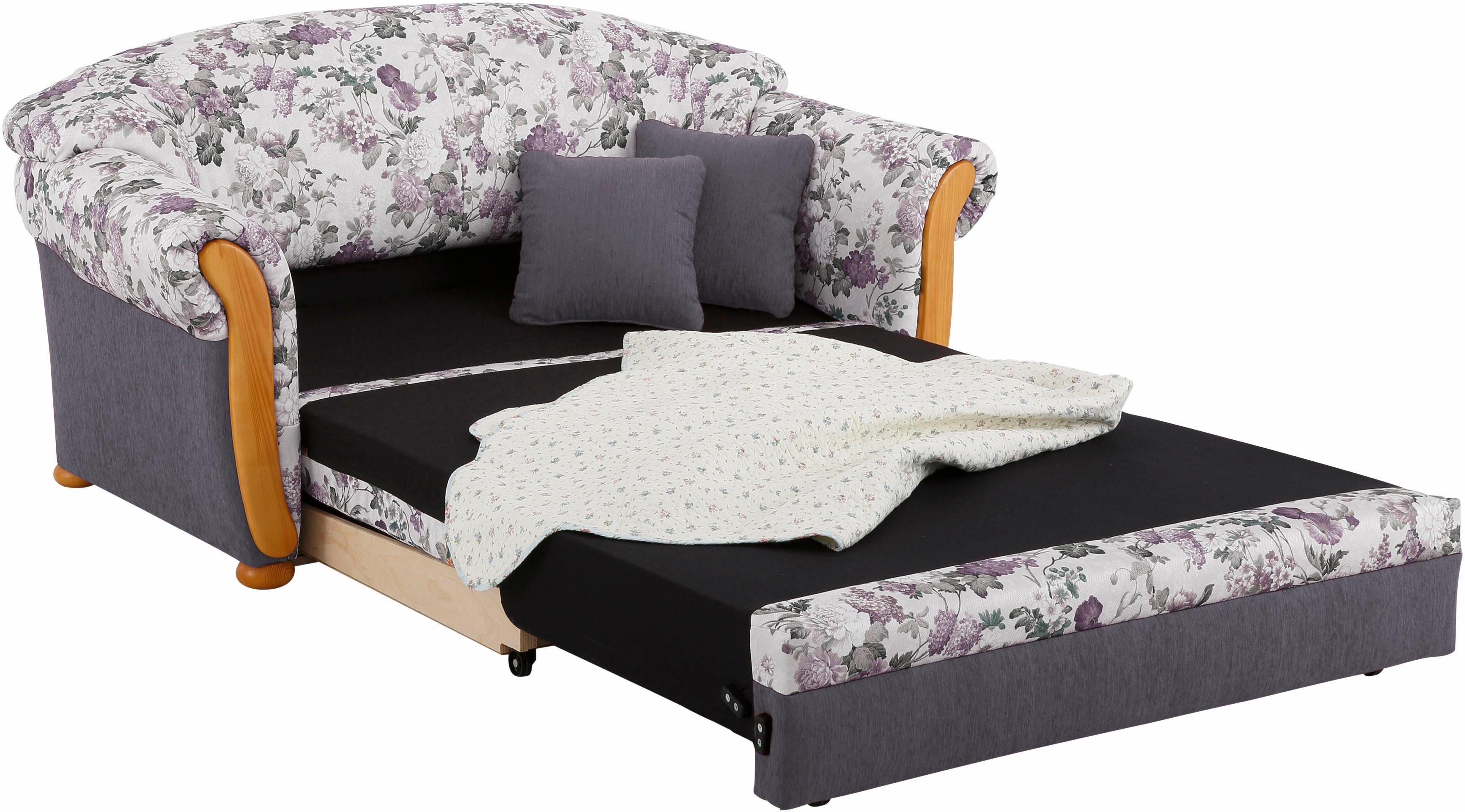 Home affaire 2-zitsbank Milano, slaapbank in landhuisstijl, comfortabel, ligoppervlak 188/124cm
