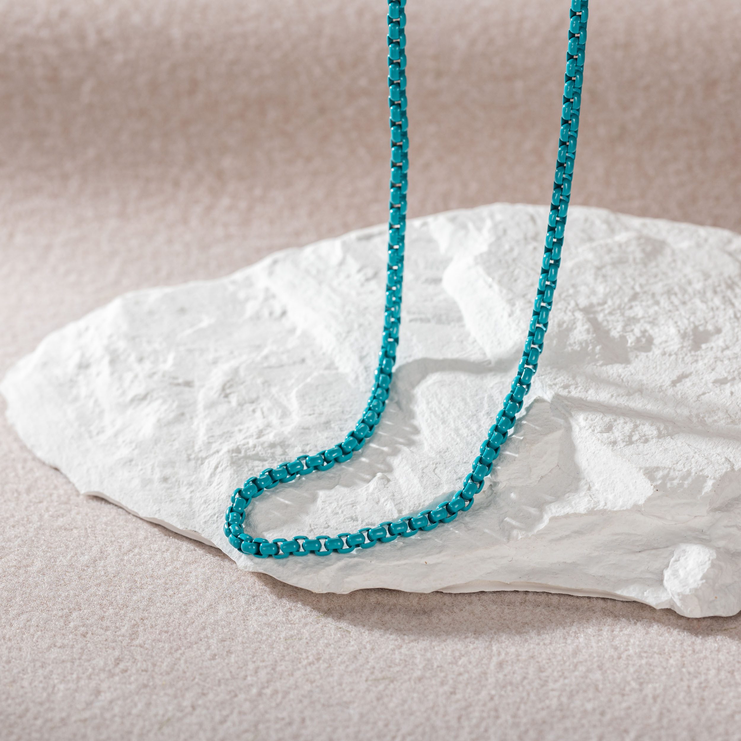Firetti Edelstalen ketting Sieraad cadeau roestvrij staal halssieraad halsketting Venetiaanse ketting kleur