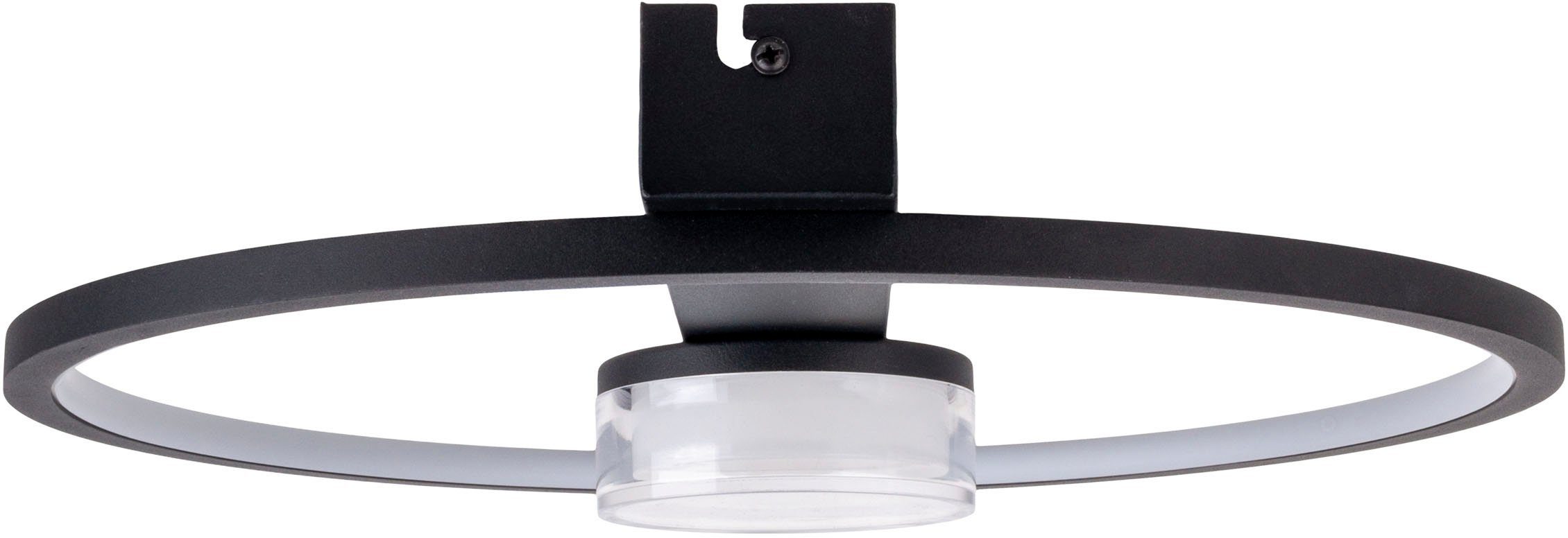 näve Led-plafondlamp Cimo traploos dimbaar via wandschakelaar, lichtkleur warmwit, zwart (1 stuk)