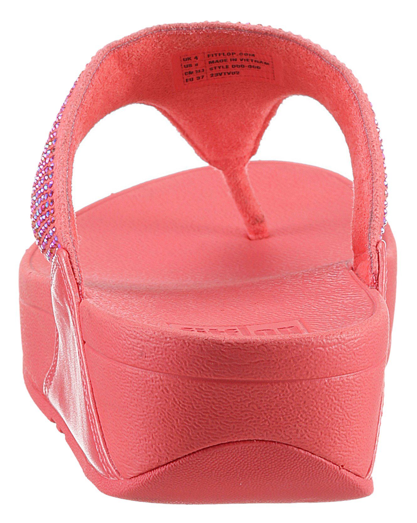 Fitflop Dianets LULU CRYSTAL EMBELLISHED TOE-POST SANDALS - HOTFIX sleehak, zomerschoen, teen-scheider met zachte teenband