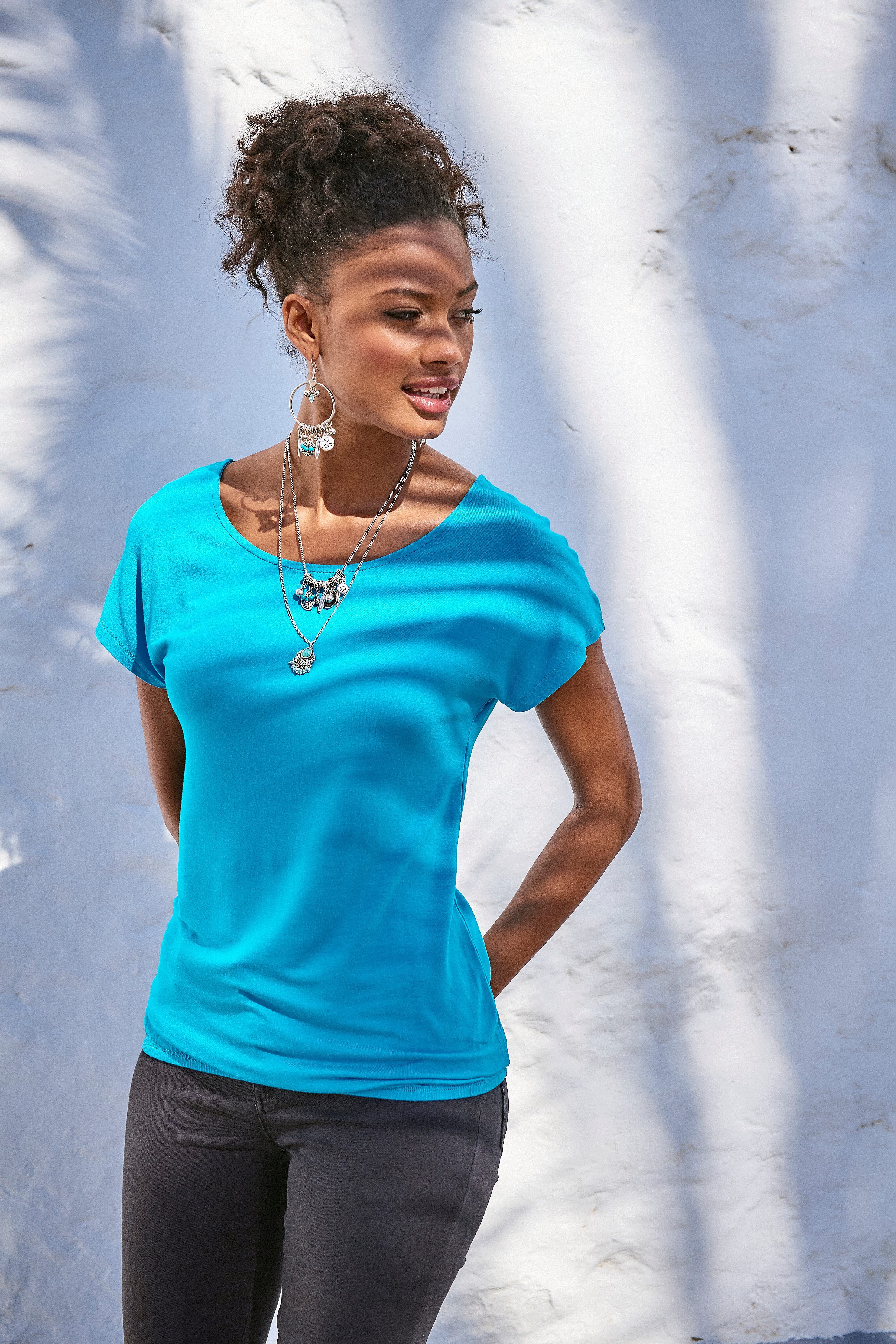 Vivance Shirt met korte mouwen Met haakwerk aan de achterkant