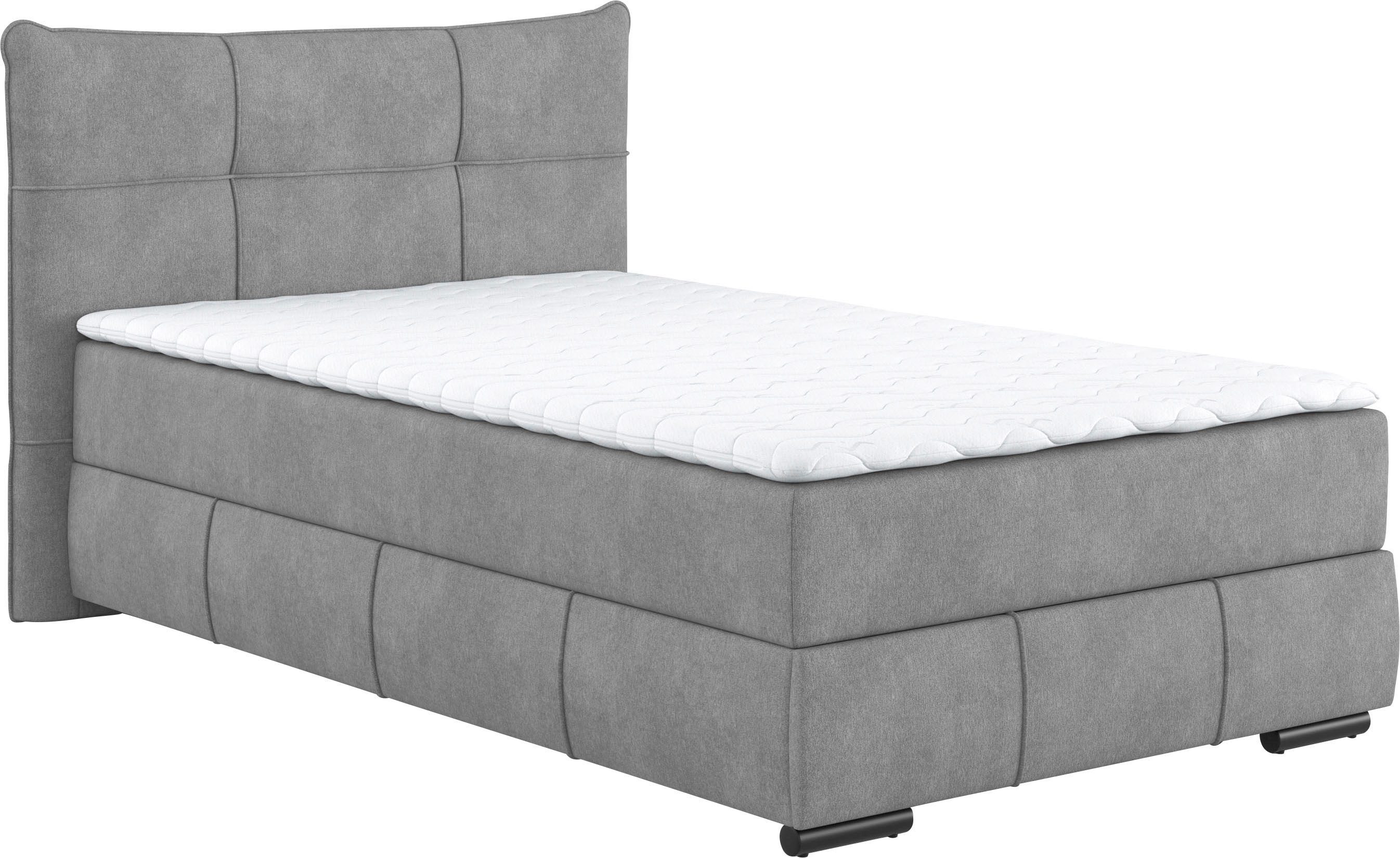 Mr. Couch Boxspring Brewdley met bedkist, incl. matras Topmatras en sierkussen, in verschillende hardheden beschikbaar