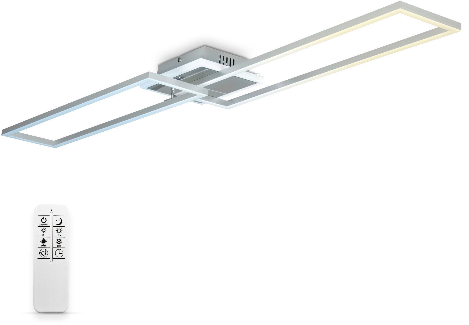 B.K.Licht Led-plafondlamp BK_FR1439 LED-Deckenlampe, 40 Watt, Schwenkbar, Dimmbar, CCT