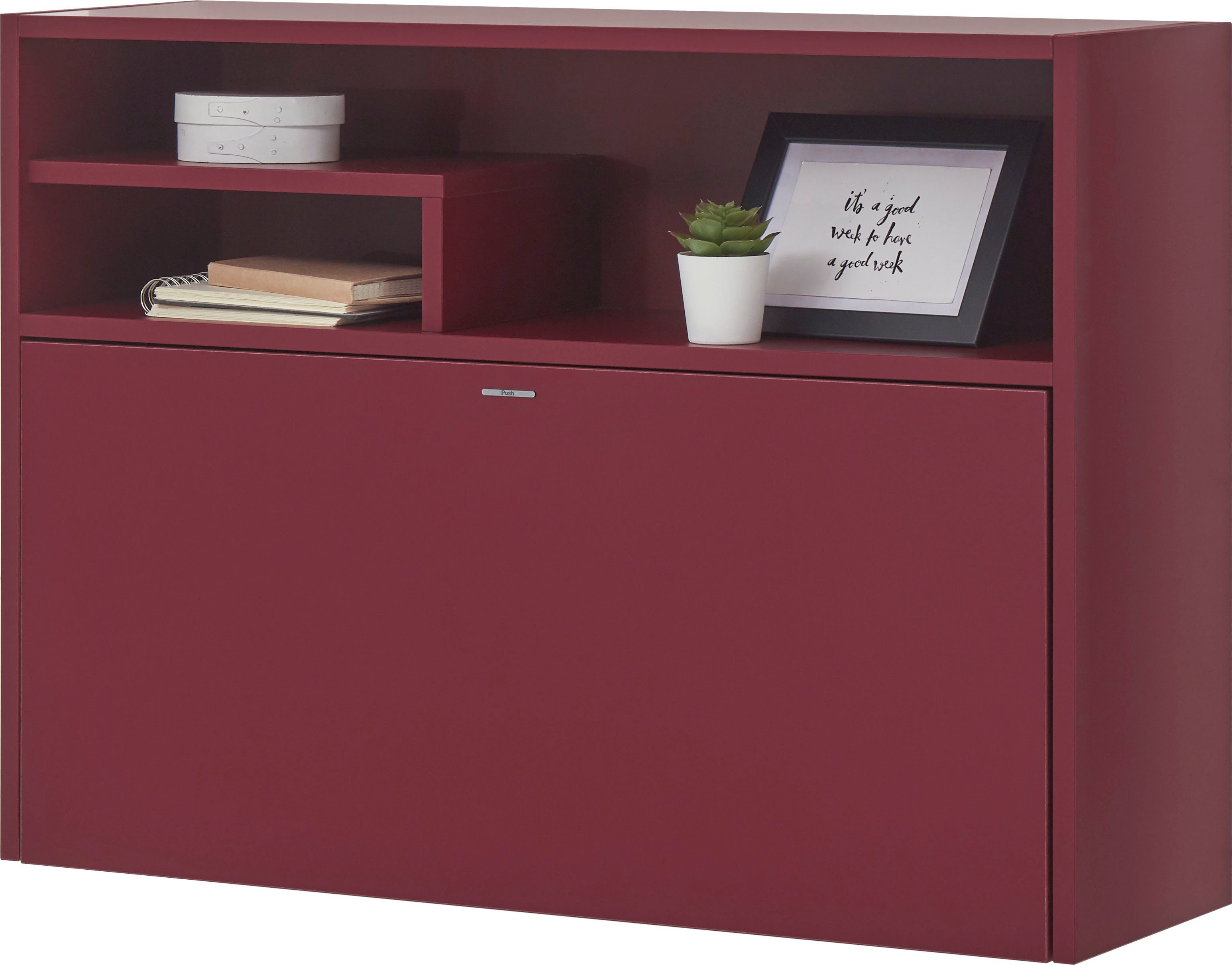 set one by Musterring Wandsecretaire Chicago met 2 open vakken en 1 klep