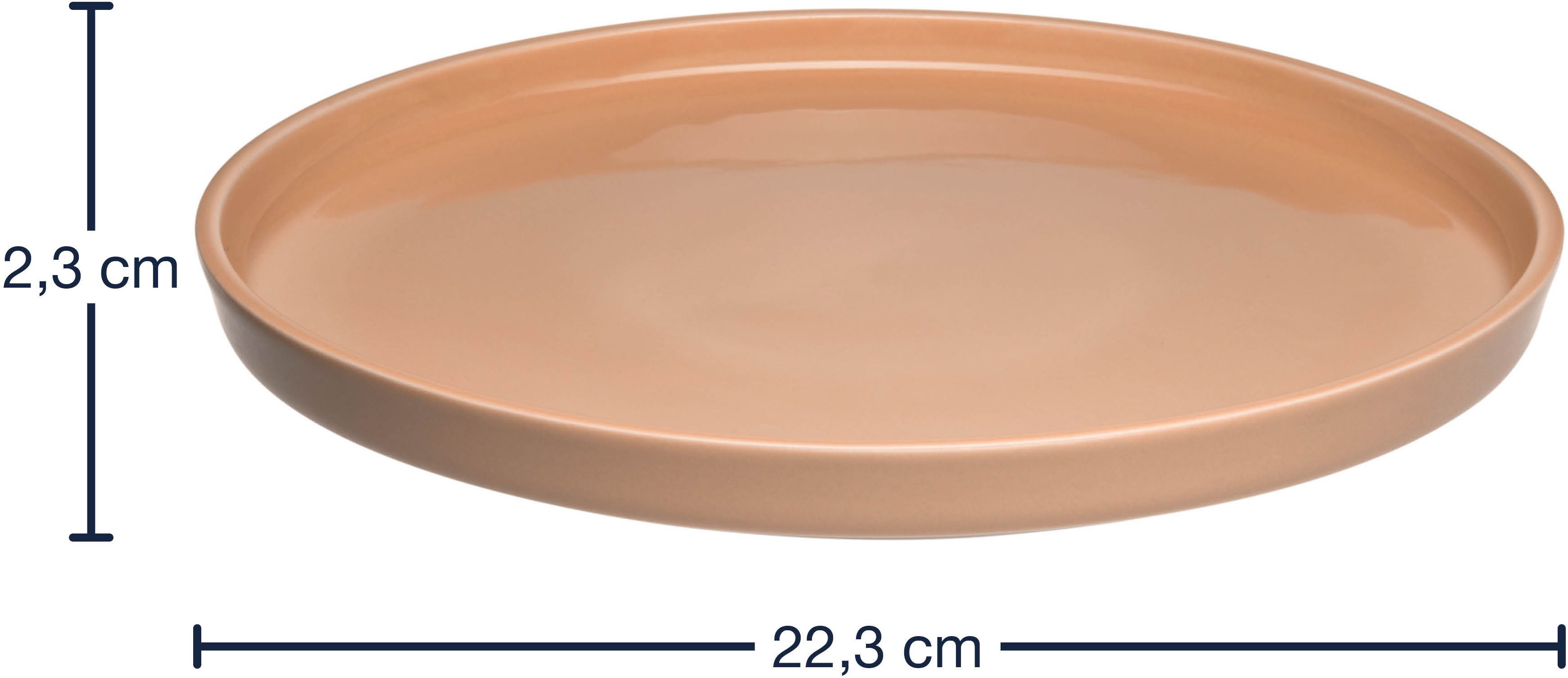 LEONARDO Bordenset Diepteller ROMA, Keramiekbord, ca. 22 cm(set, 6-delig)