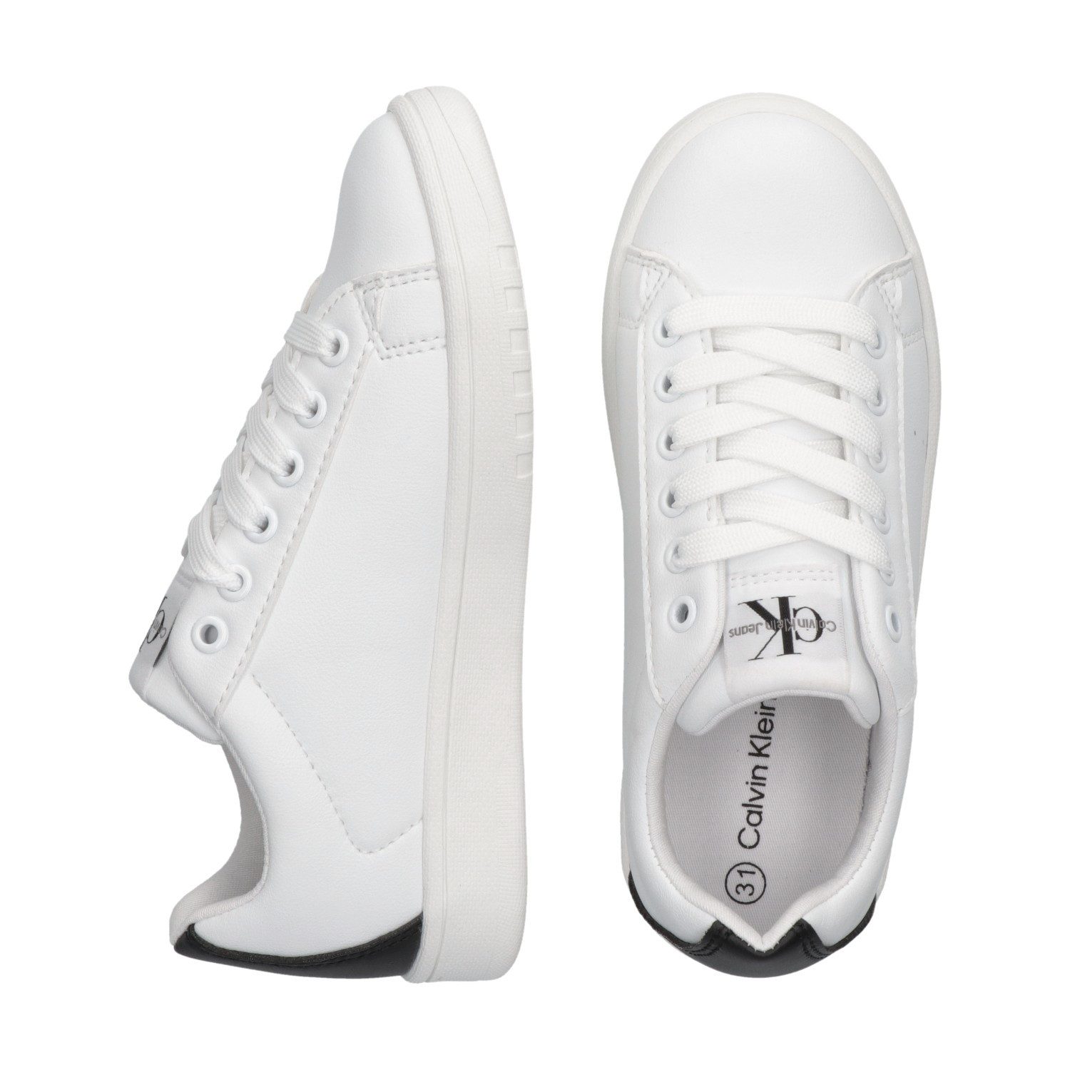 Calvin Klein Sneakers , court sneaker, veterschoen met ck-logo