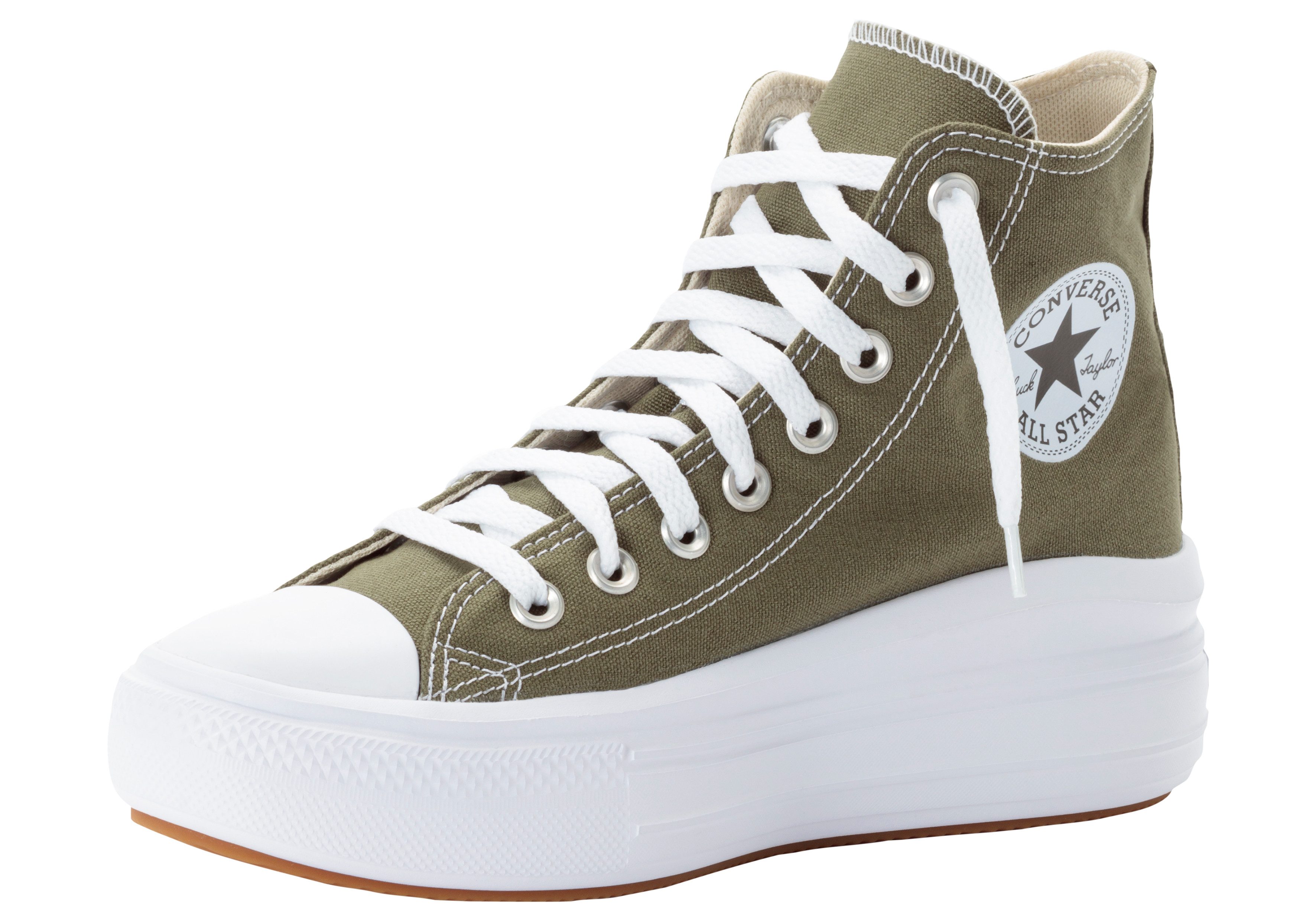 Converse Sneakers CHUCK TAYLOR ALL STAR MOVE PLATFORM dames schoenen maat 39 EU groen