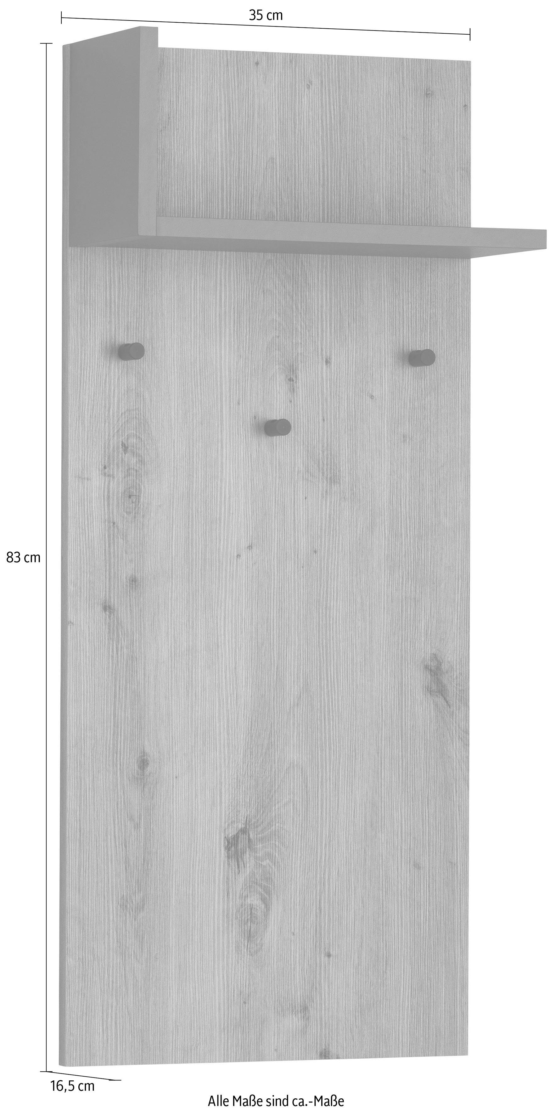 INOSIGN Kapstokpaneel Kosmo Met hoedenplank, breedte 35 cm