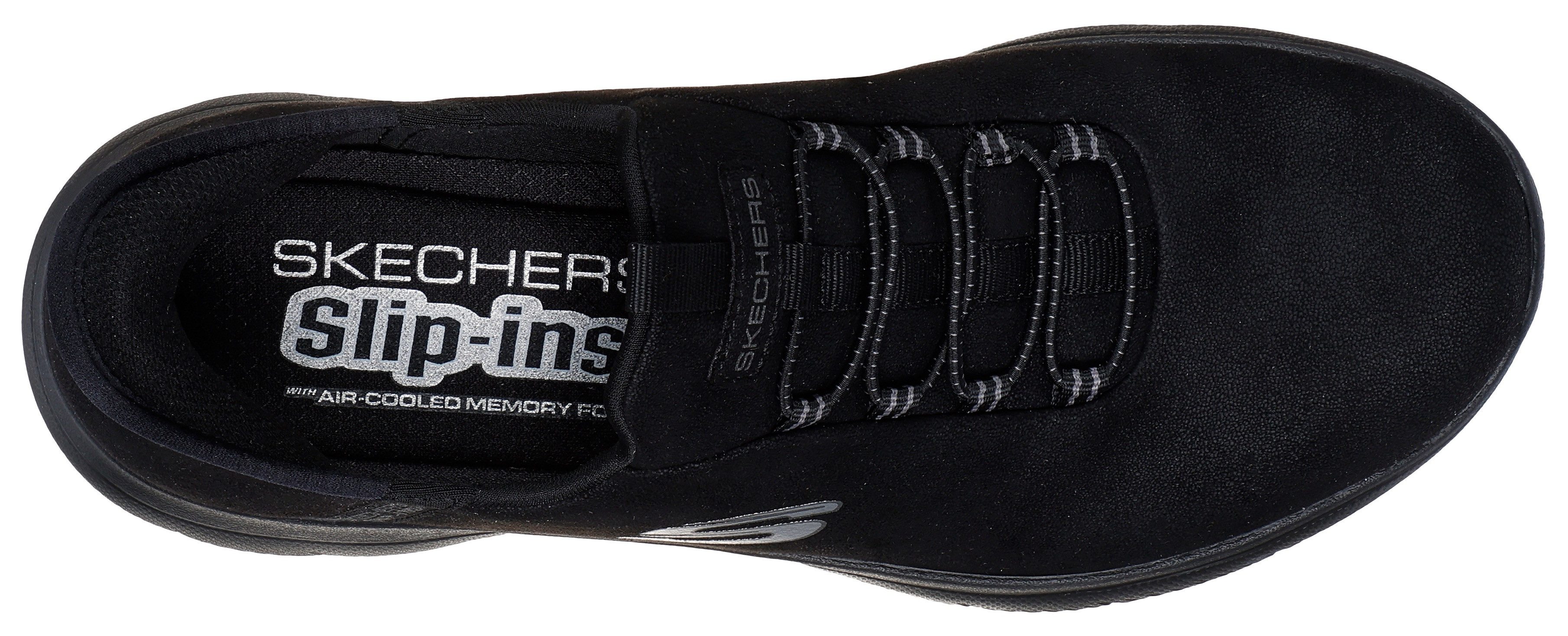 Skechers Slip-on sneakers Summits Slipper, vrijetijdsschoen, lage schoen in vegan uitvoering