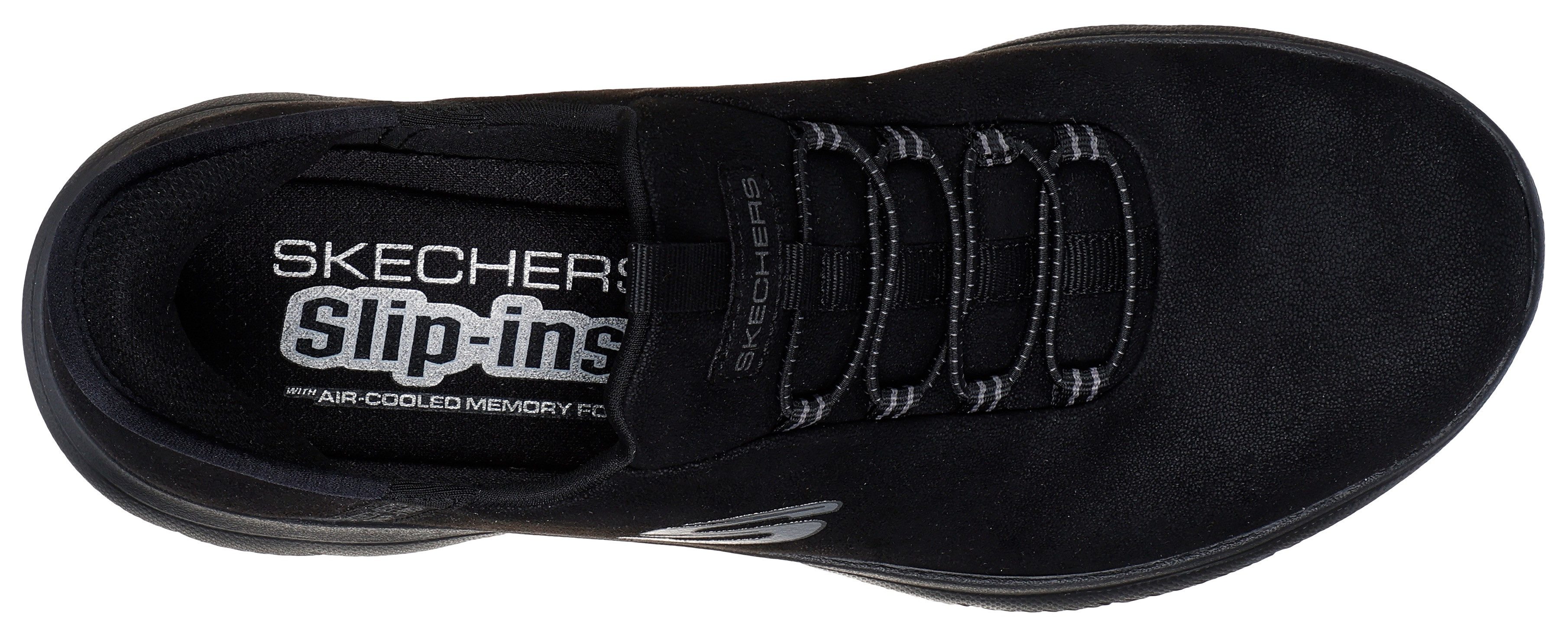 Skechers Slip-on sneakers Summits Slipper vrijetijdsschoen lage schoen in vegan uitvoering