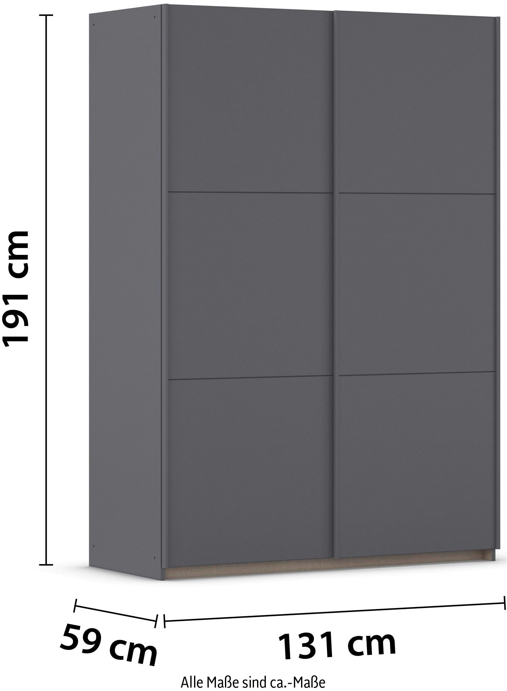 Schuifdeurkast Paully Slaapkamerkast Garderobe OTTO´s Choice Prijsknaller Kledingkast breedte 131 cm bestseller MADE IN GERMANY RAUCH kast