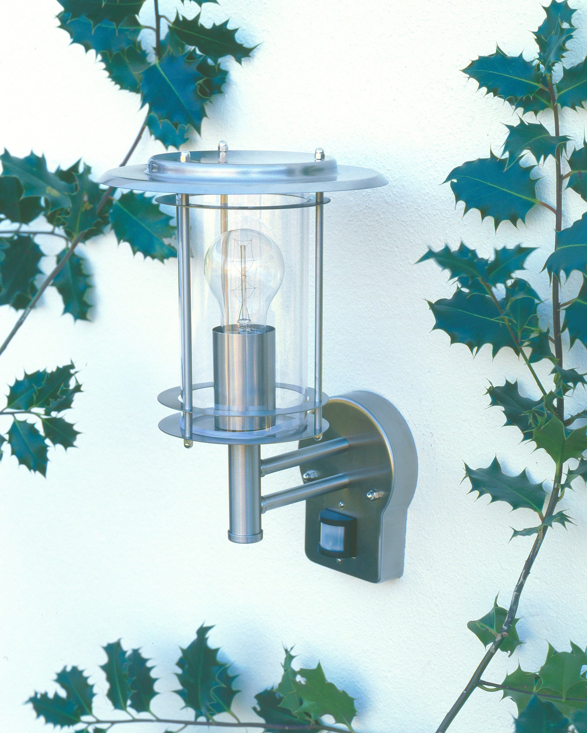 Brilliant Leuchten Wandlamp voor buiten York 36 cm hoogte, e27 max. 40 w, led geschikt, van roestvrij edelstaal