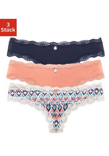 LASCANA Brasil-slip (set van 3) LASCANA Brasil-slip (set van 3)
