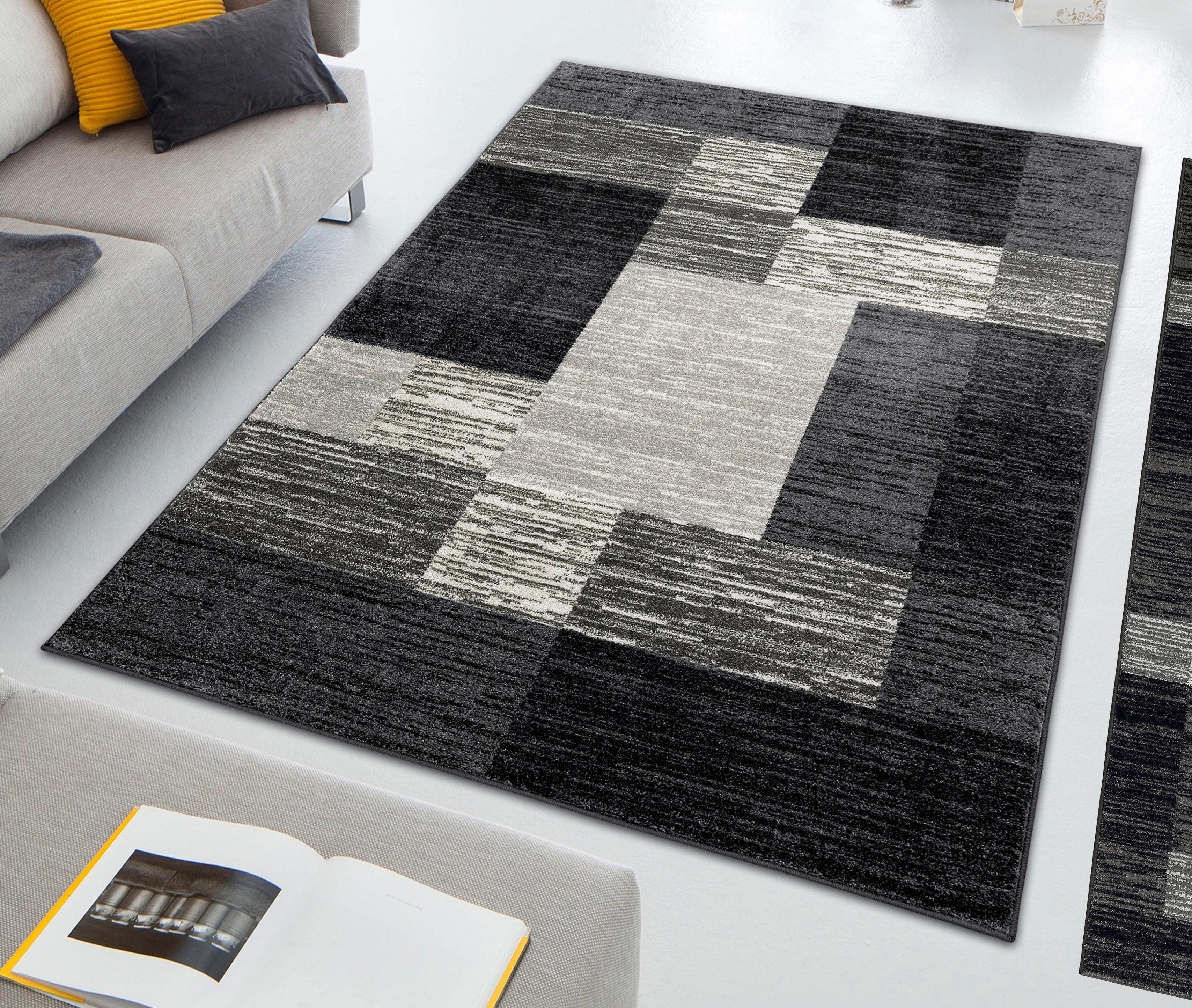 my home Vloerkleed Melvin mooi zacht, kortpolig tapijt ruitmotief