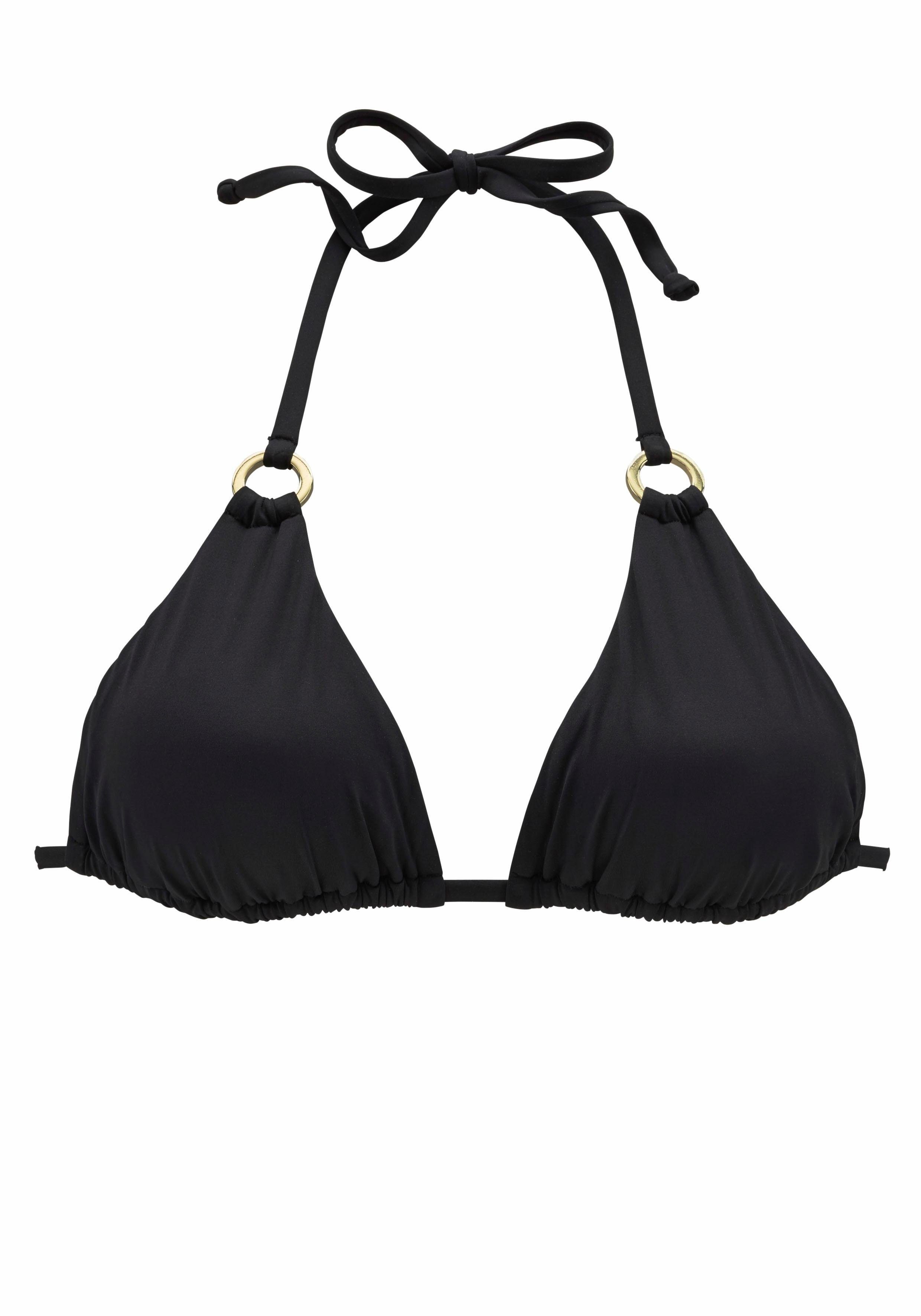 Lascana Triangel-bikinitop Italy met sierringen