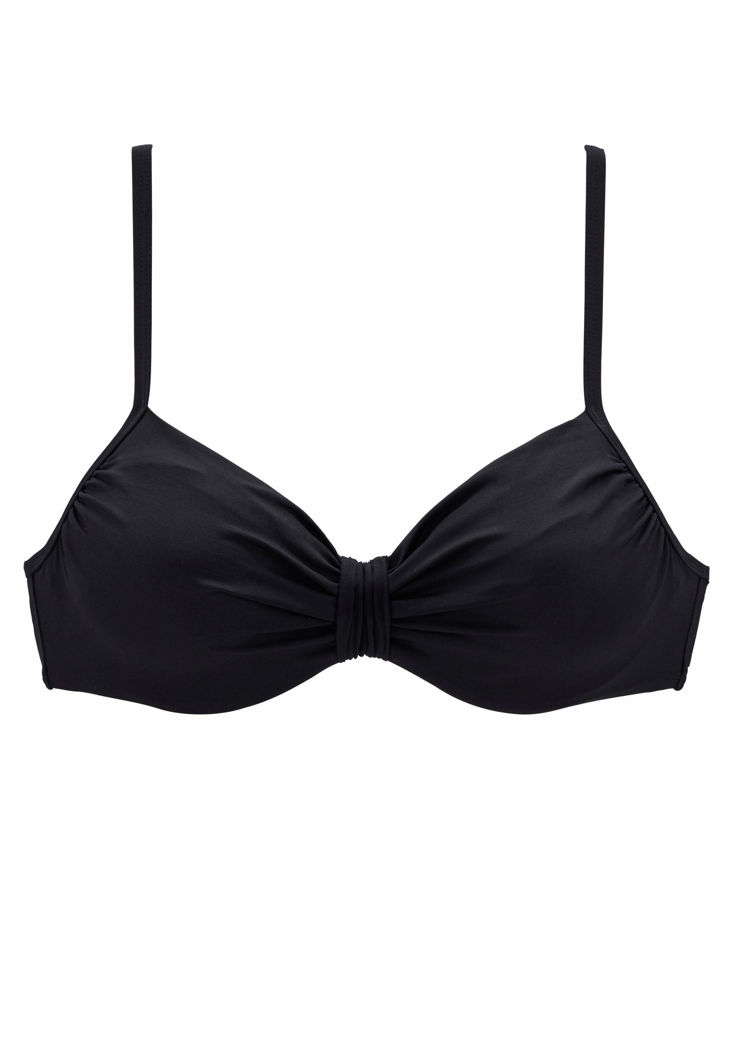 Lascana Bikinitop met beugels Italy met aangerimpeld midden