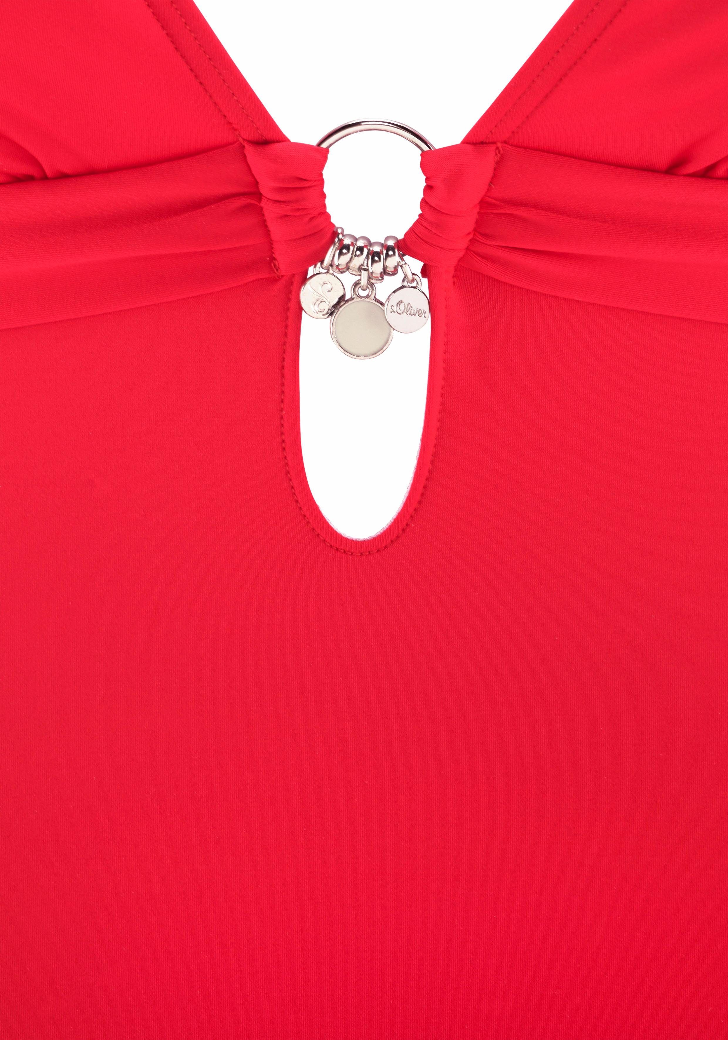 s.Oliver RED LABEL Beachwear Badpak TONIA verwijderbare cups, te strikken in de nek, te sluiten op de rug