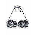 lascana bandeau-bikinitop grace in trendy design zwart