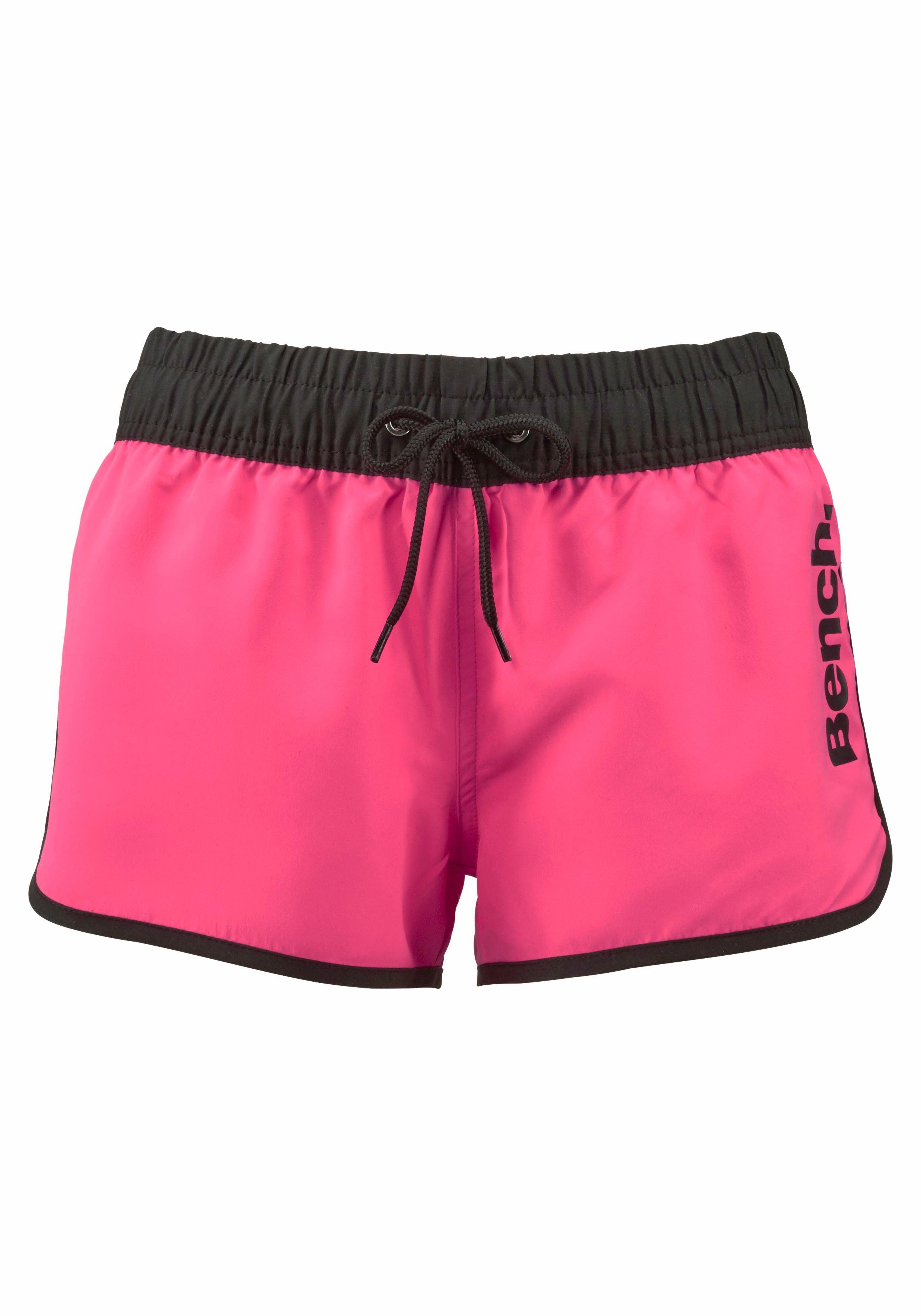 Bench. Zwemshort van microvezel, met buitenkoord, met achterzak, met klittenband