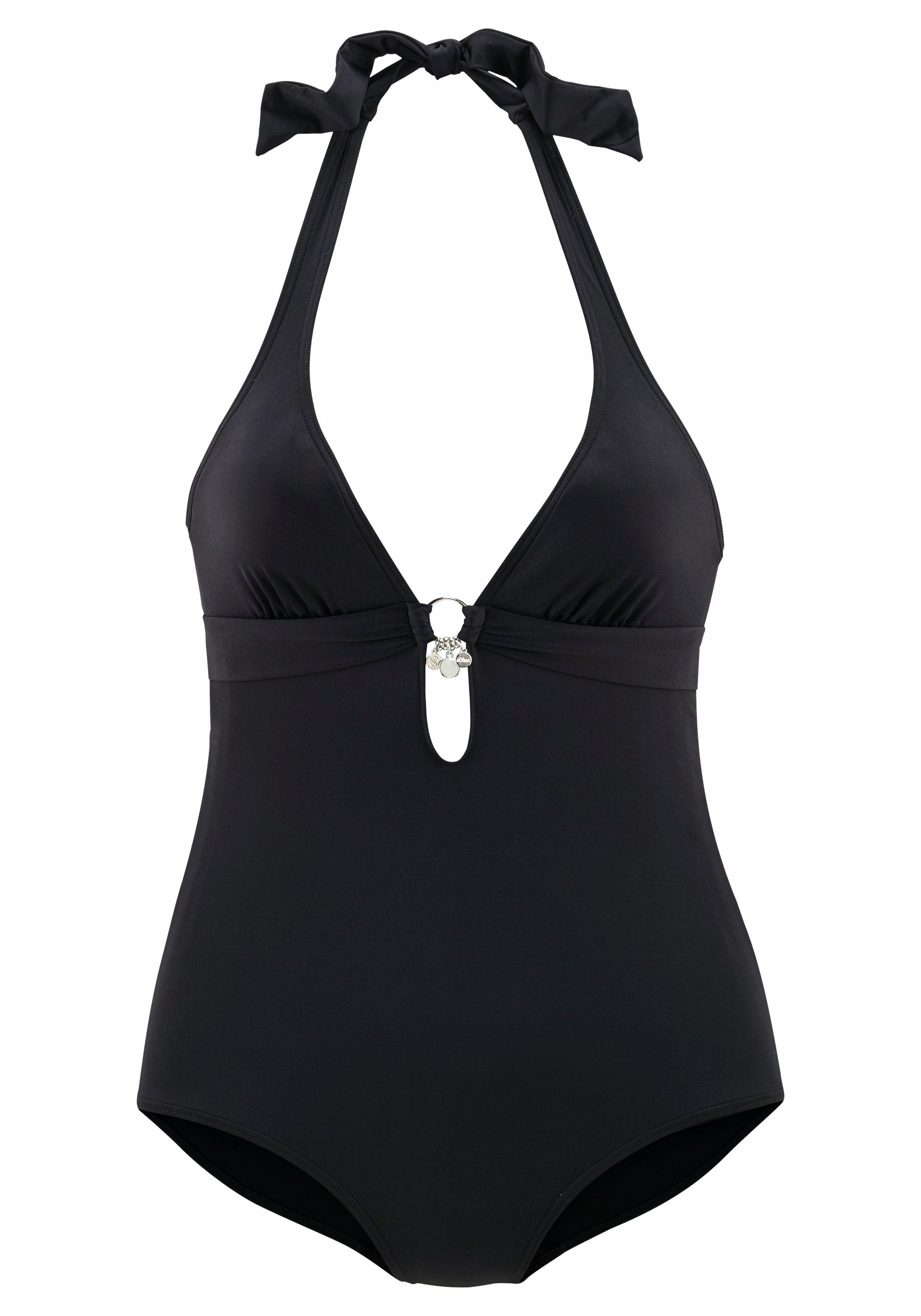 s.Oliver RED LABEL Beachwear Badpak TONIA verwijderbare cups, te strikken in de nek, te sluiten op de rug