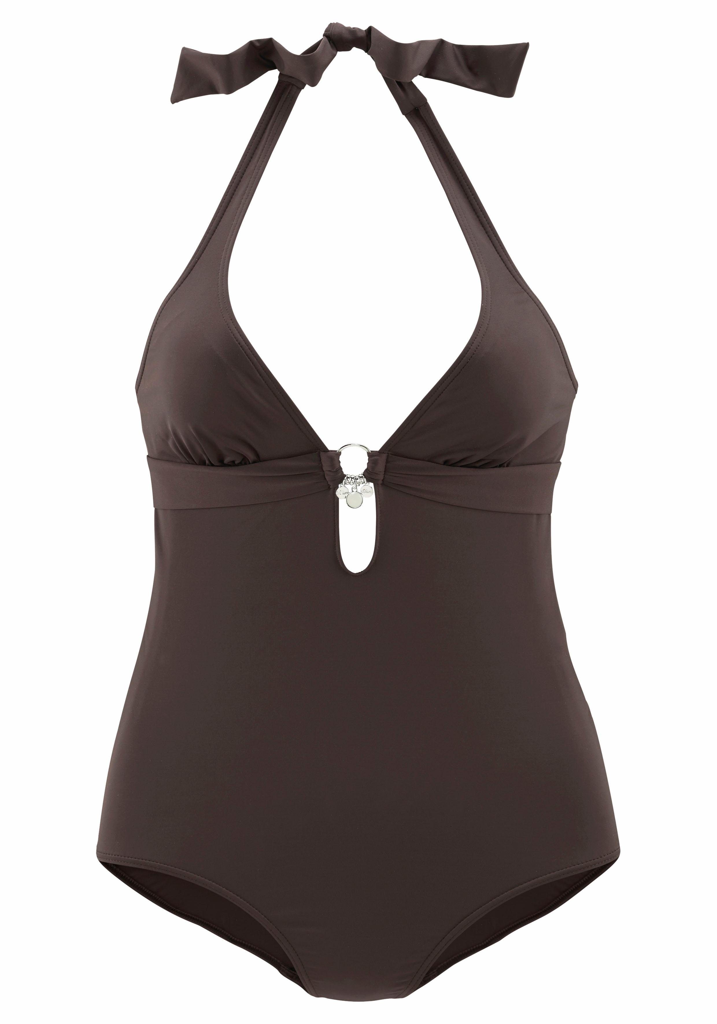 s.Oliver RED LABEL Beachwear Badpak TONIA verwijderbare cups, te strikken in de nek, te sluiten op de rug