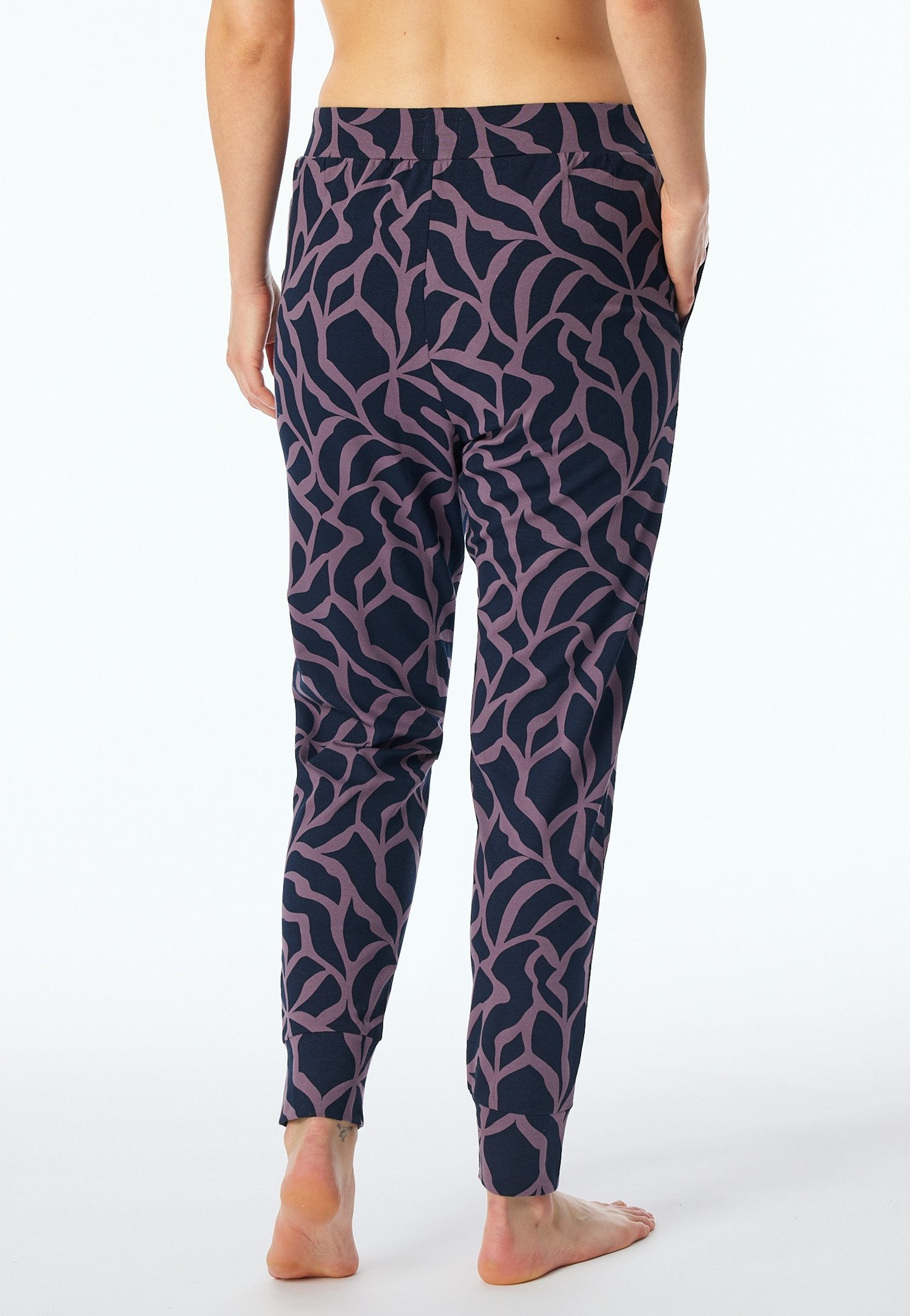 Schiesser Loungebroek Mix+Relax met opvallend printmotief