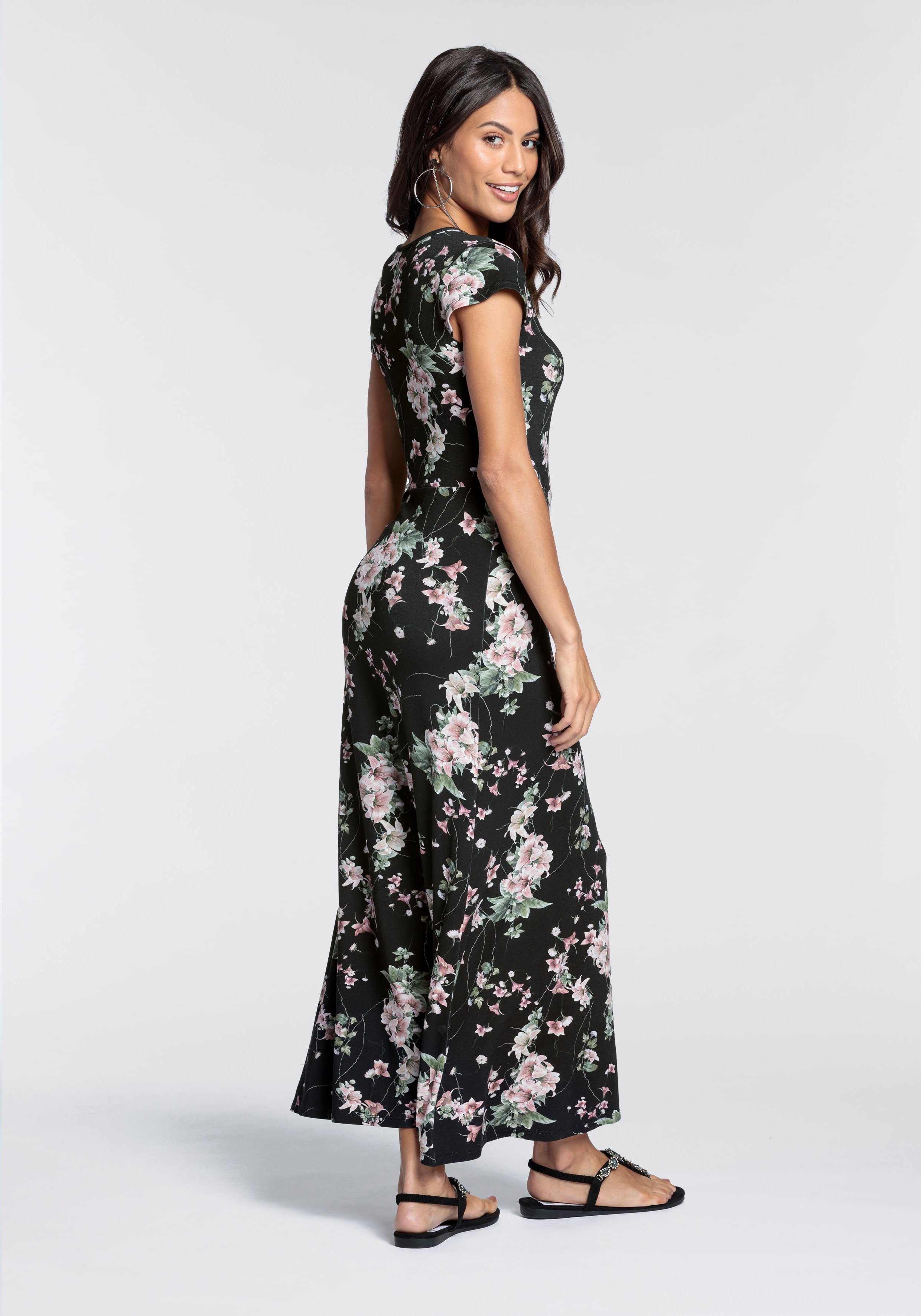 Melrose Maxi-jurk feestelijke gelegenheden, feminiene stijl, van elastische viscosemix