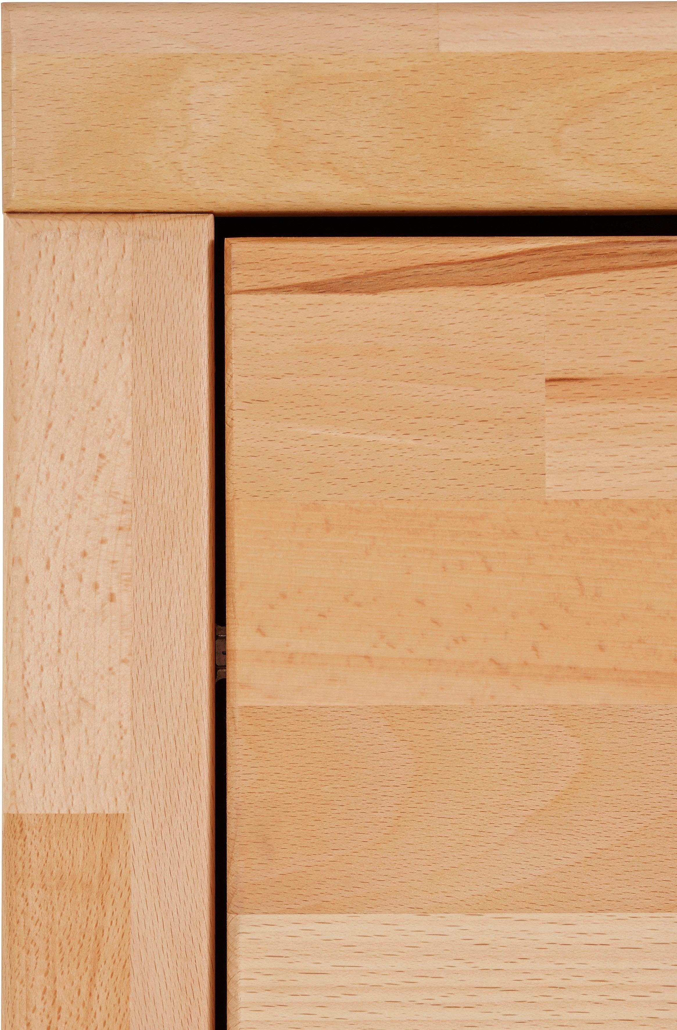 Home affaire Wandmeubel Ribe,Fronten Massivholz,Korpus Holzwekstoff,viel Stauraum gedeeltelijk massief hout (set, 5-delig)