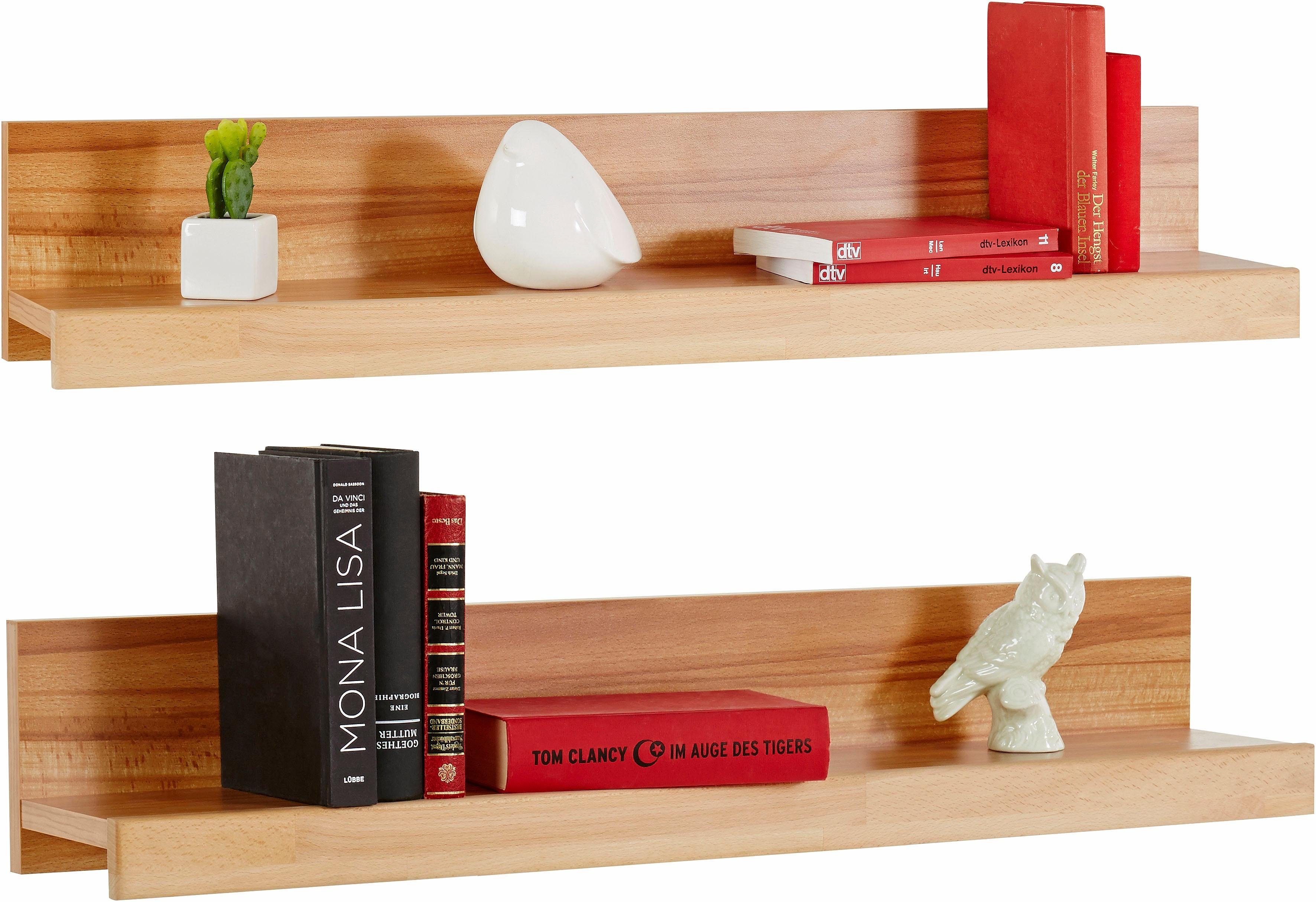 Home affaire Wandplank Ribe, 2-delig set, gedeeltelijk massief, breedte: elk 90 cm (set, 2 stuks)