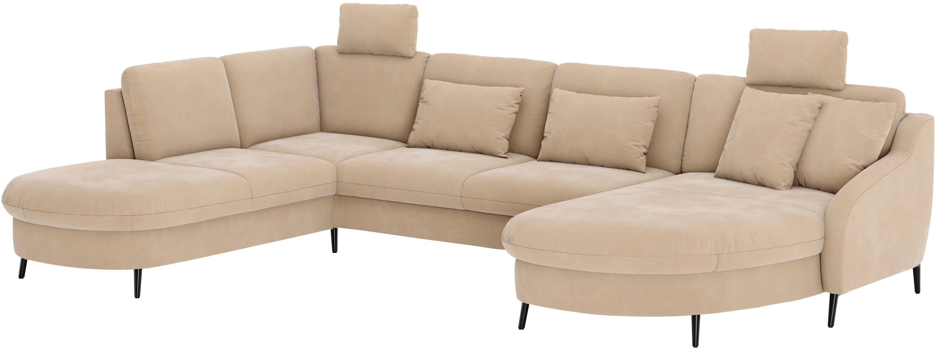 sit&more Zithoek Soul U-model optioneel met bed en bedlade
