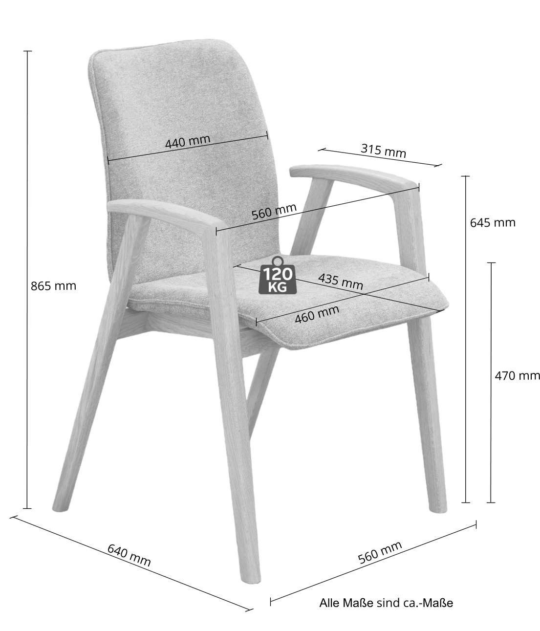 Home affaire Stoel met armleuningen Loreen eetkamerstoel, beklede stoel, designstoel met massief frame, hoogwaardig afgewerkt, armleuningen, stijlvol, comfortabel (set, 2 stuks)