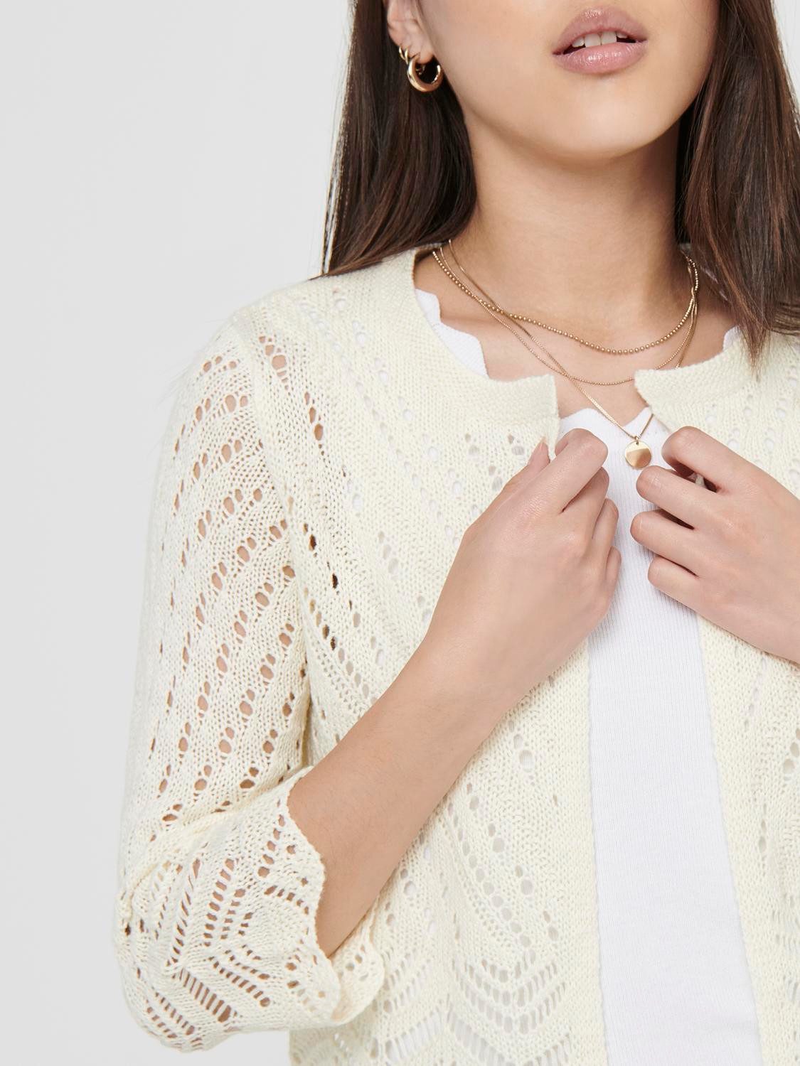 JDY Vest JDYSUN 3/4 CROPPED CARDIGAN KNT NOOS