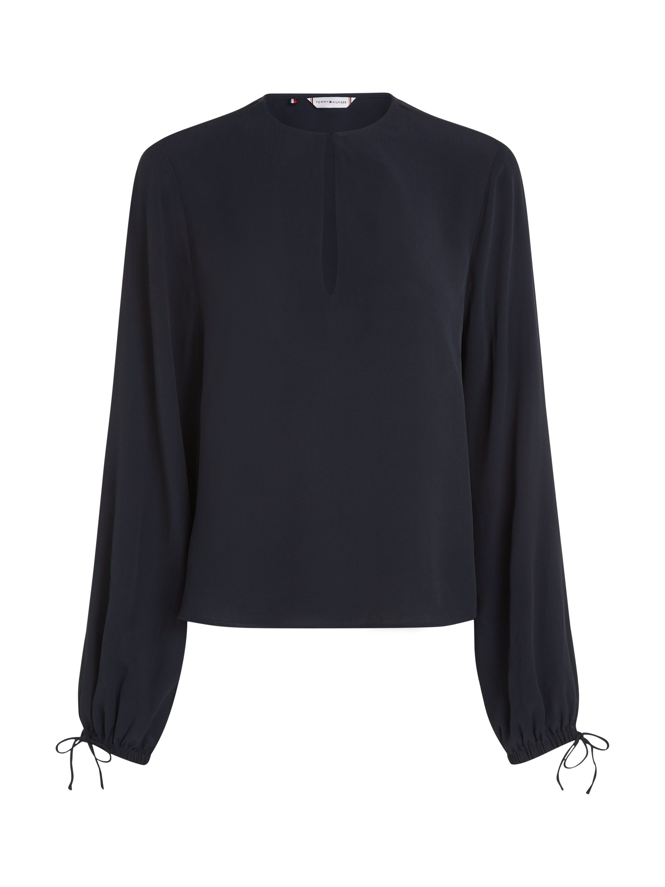 Tommy Hilfiger Crêpe-blouse VISCOSE CREPE SOLID VN BLOUSE