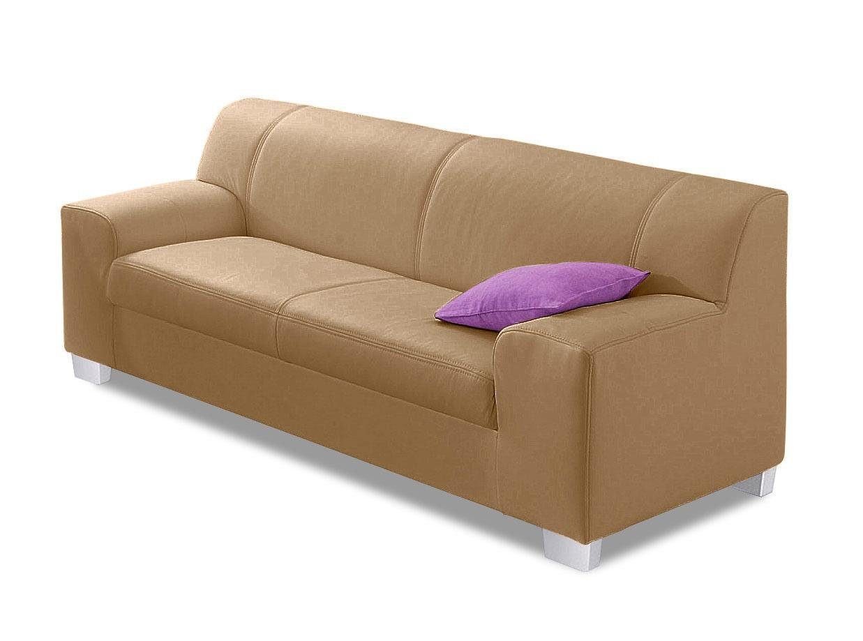 DOMO collection 3-zitsbank Amando in veel bekledingsvarianten, ook in leer