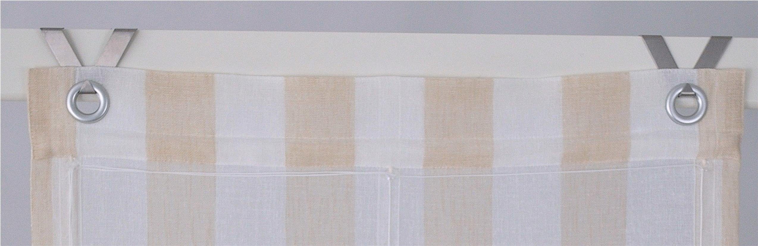 Kutti Romeins rolgordijn Bornholm halftransparant, polyester, geweven, strepen, met edelstalen haken (1 stuk)