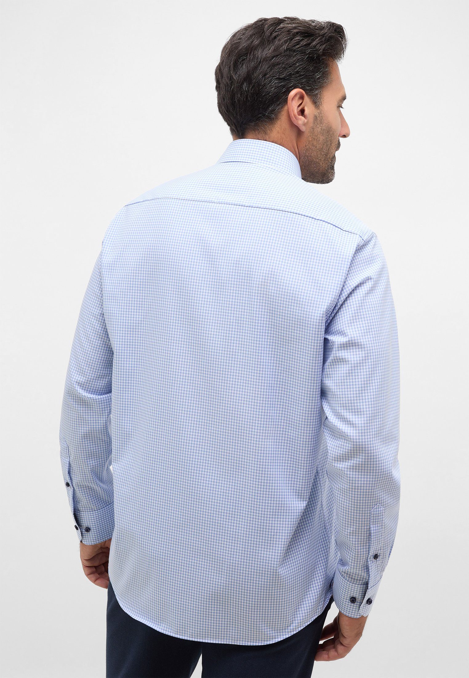 Eterna Overhemd met lange mouwen Comfort fit NON IRON (strijkvrij)