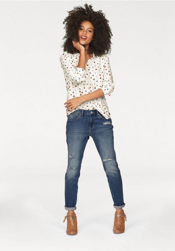 TOM TAILOR DENIM overhemdblouse TOM TAILOR DENIM overhemdblouse