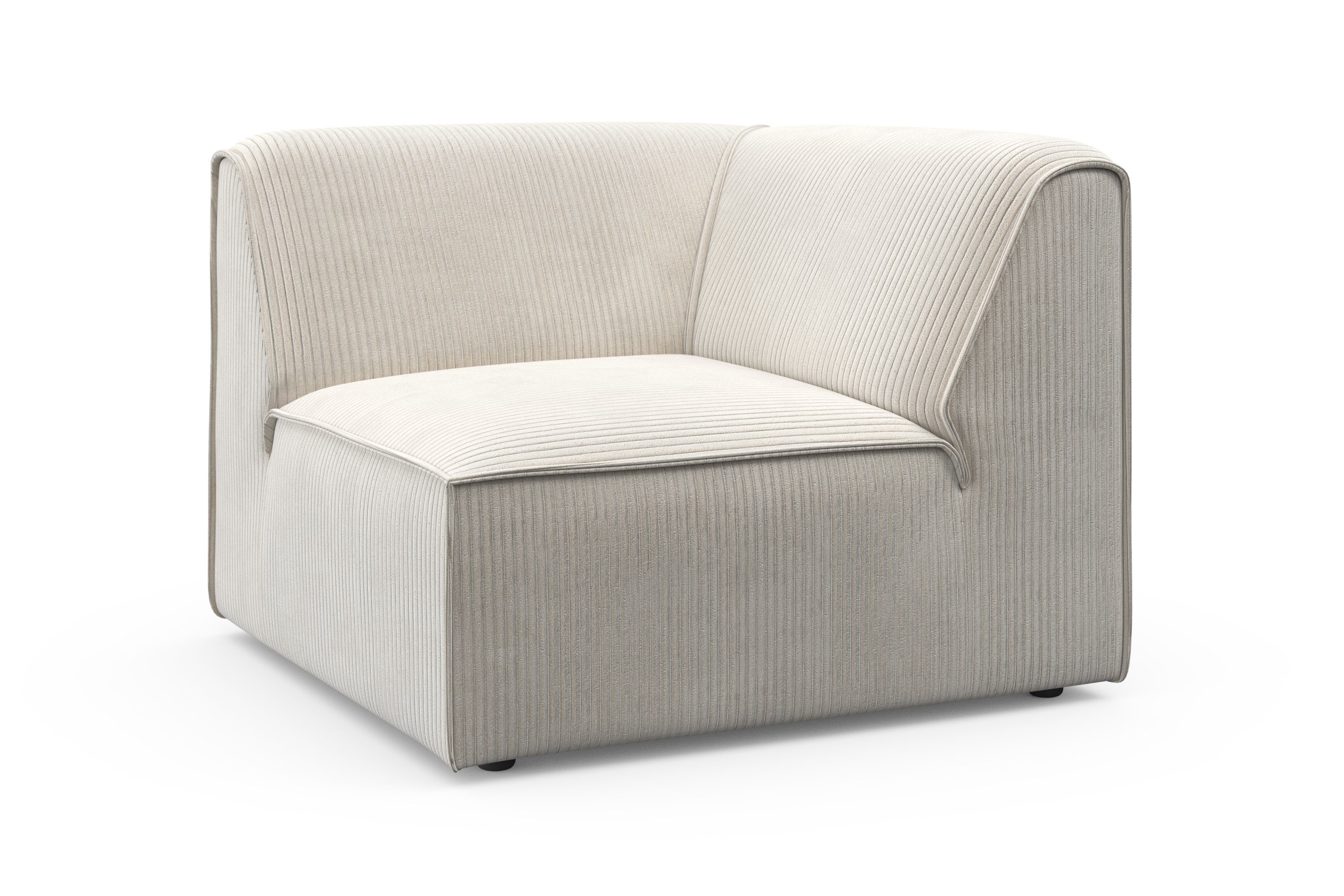 RAUM.ID Bank-hoekelement Merid, sofa-element, afmetingen B/D/H: 97/97/46 cm als module of apart te gebruiken, voor individuele samenstelling