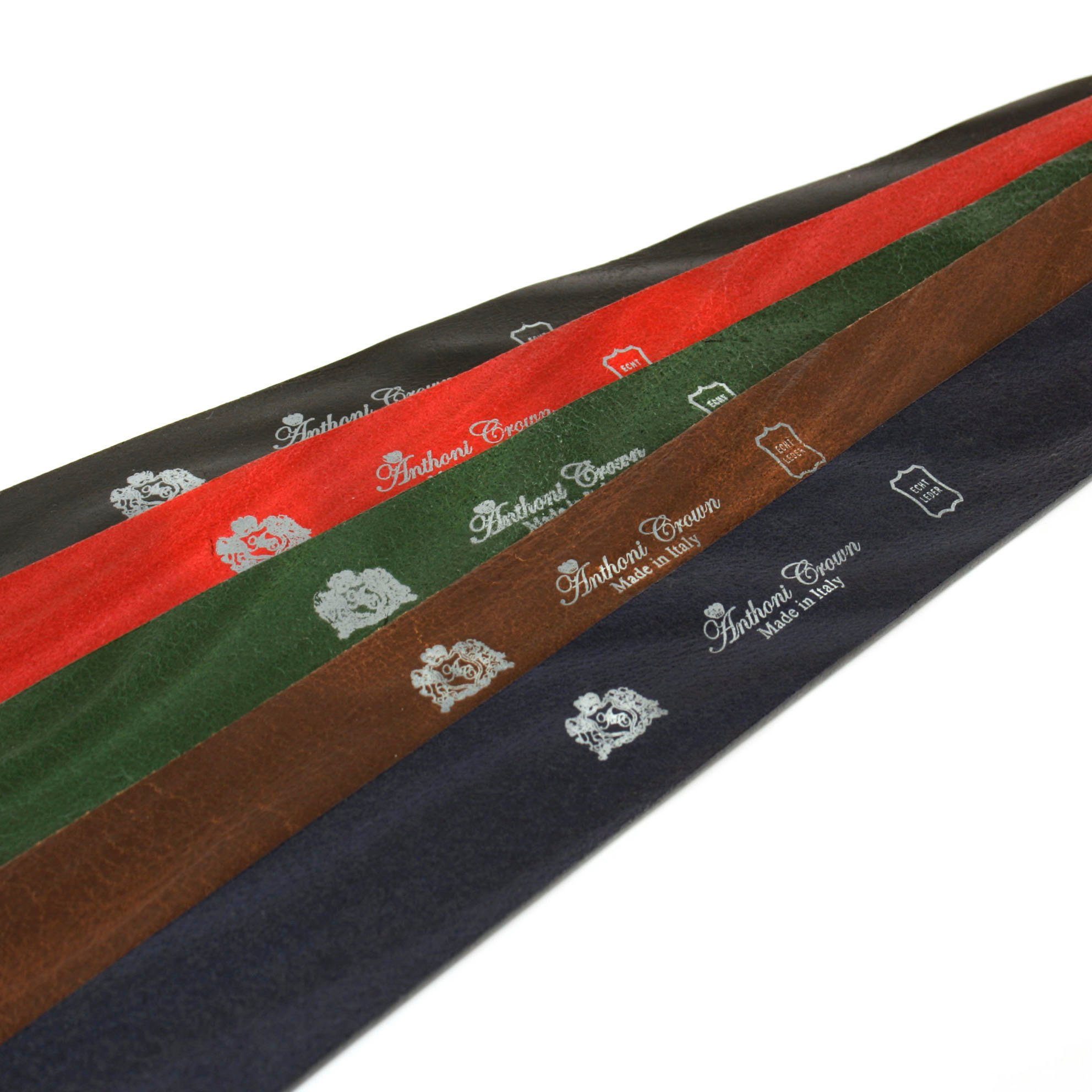 Anthoni Crown Leren riem Volleer, jeansriem